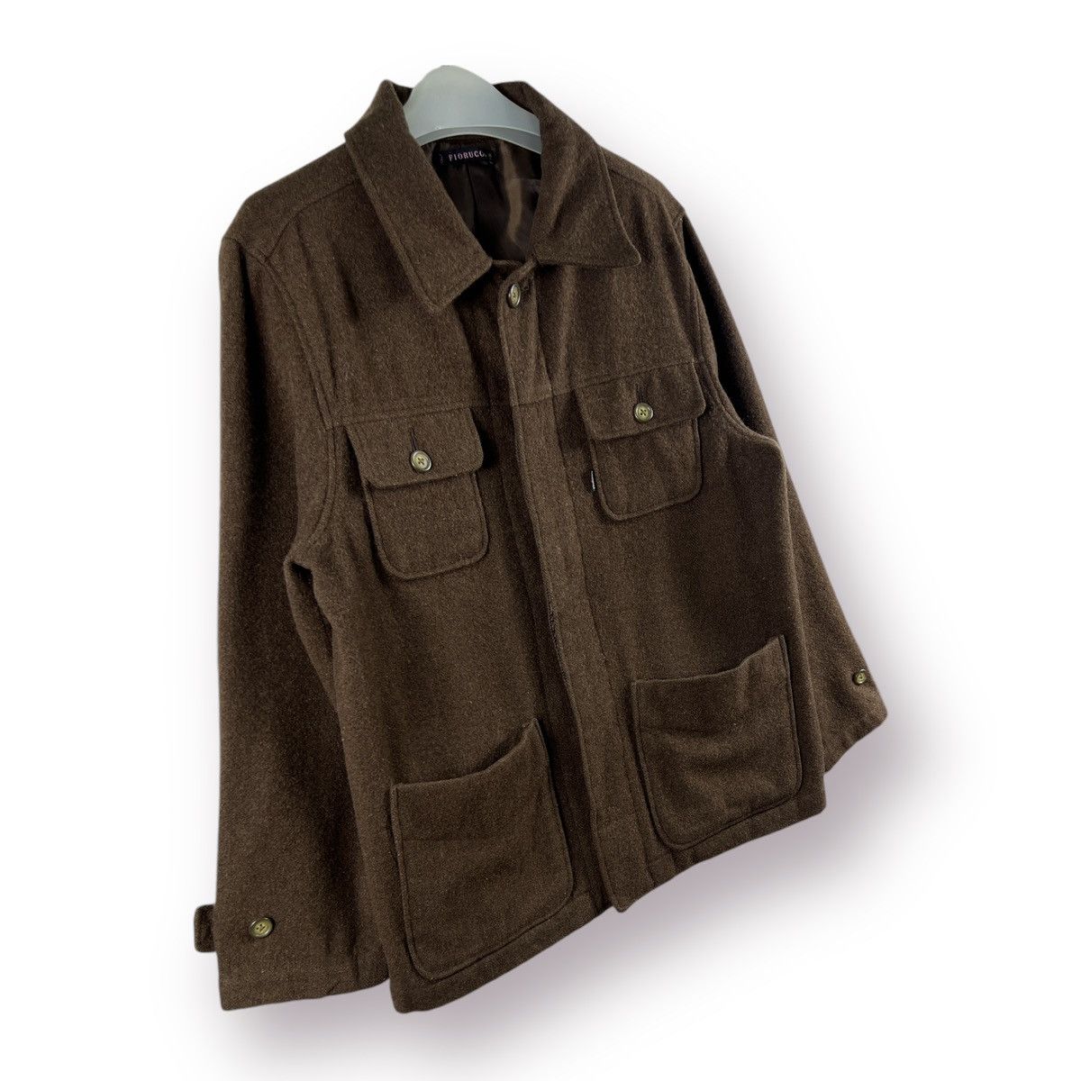 Fiorucci 🔥 FIORUCCI ITALIAN WOOL CHORE JACKET brown colors Size L / US 10 / IT 46 - 3 Thumbnail