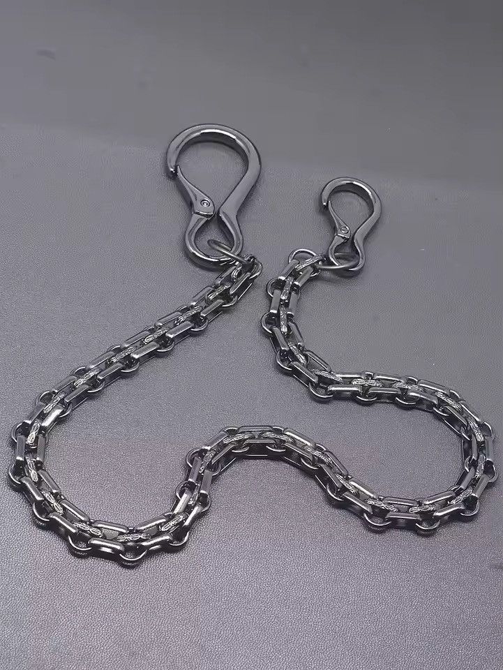 Jewelry gunmetal black Hip pop Wallet Chain Size ONE SIZE - 1 Thumbnail