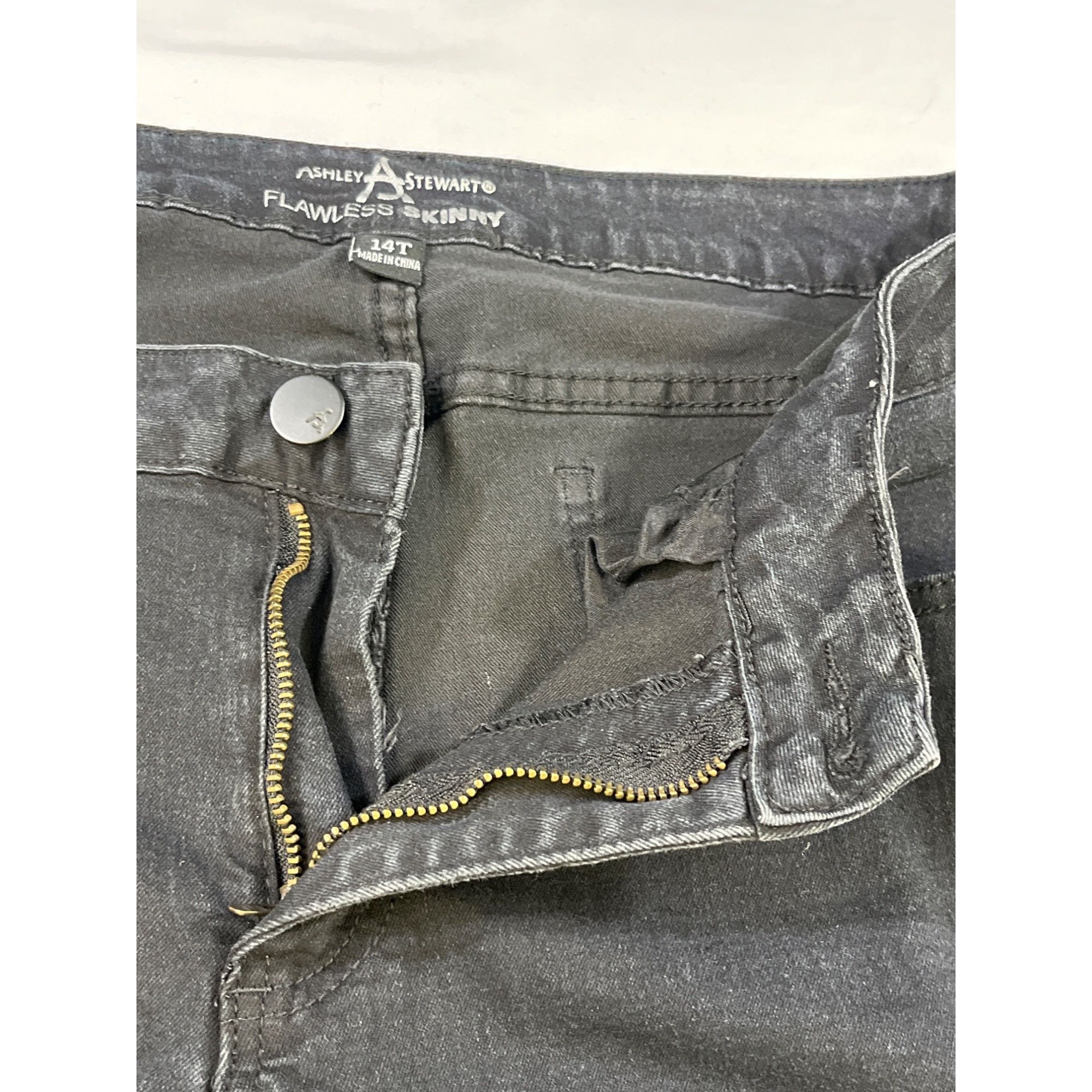Other Ashley Stewart Women's Black Jeans/Skinny Size 14T SKU 5920 Size 36" / US 14 / IT 50 - 4 Thumbnail