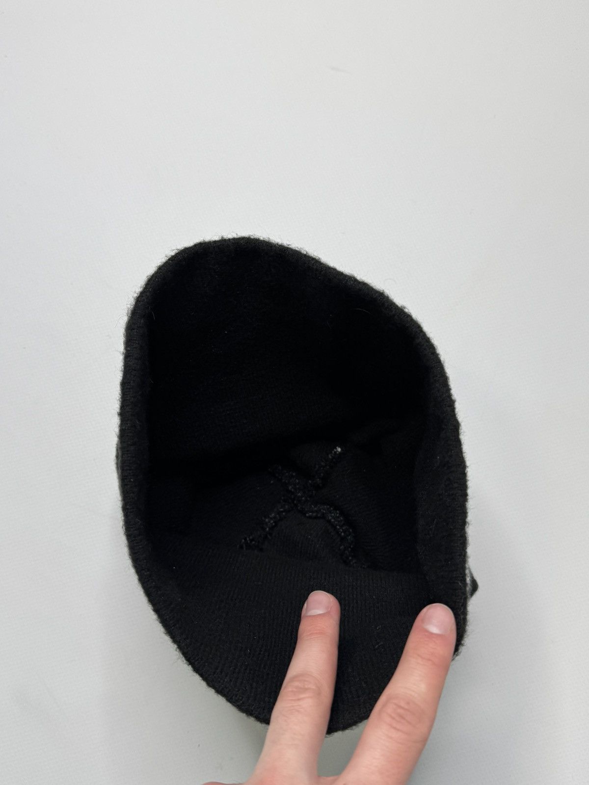 Vintage Black Conquer beanie hat swag y2k 00s streetwear sk8 skate Size ONE SIZE - 4 Thumbnail
