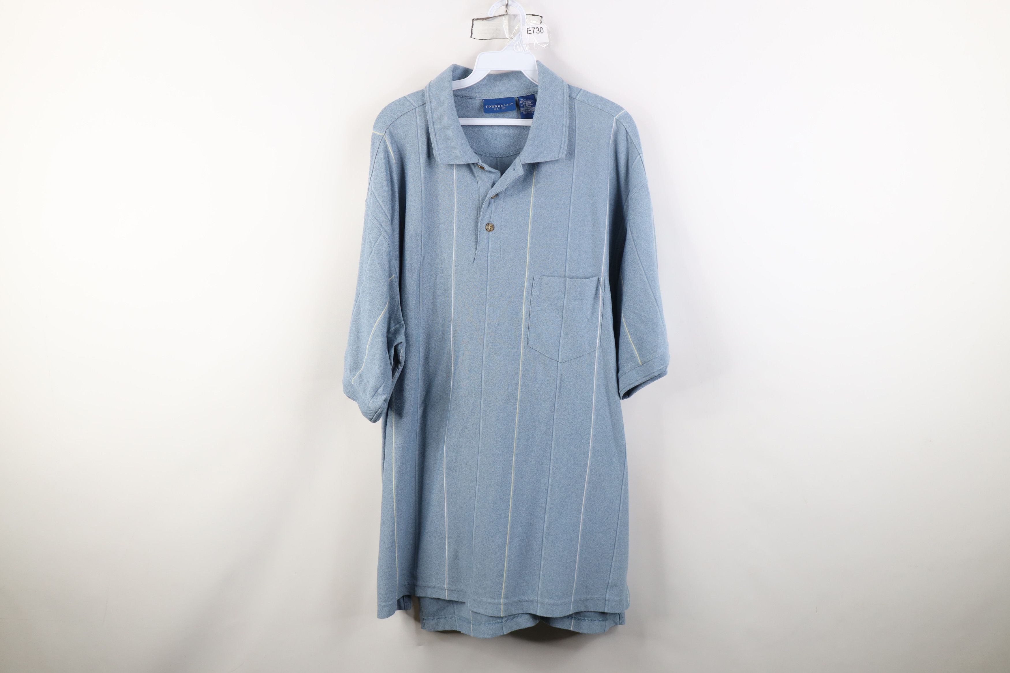 Vintage Vintage 90s Streetwear Knit Collared Golf Polo Shirt Blue Size US XL / EU 56 / 4 - 1 Thumbnail