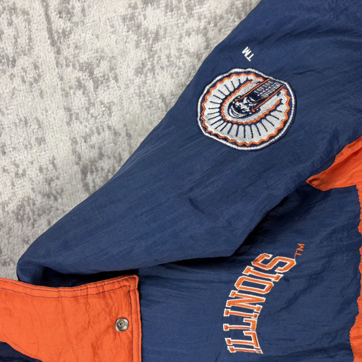 Starter Vintage STARTER Jacket Illinois Fighting Quilted Size Large Size US L / EU 52-54 / 3 - 2 Thumbnail