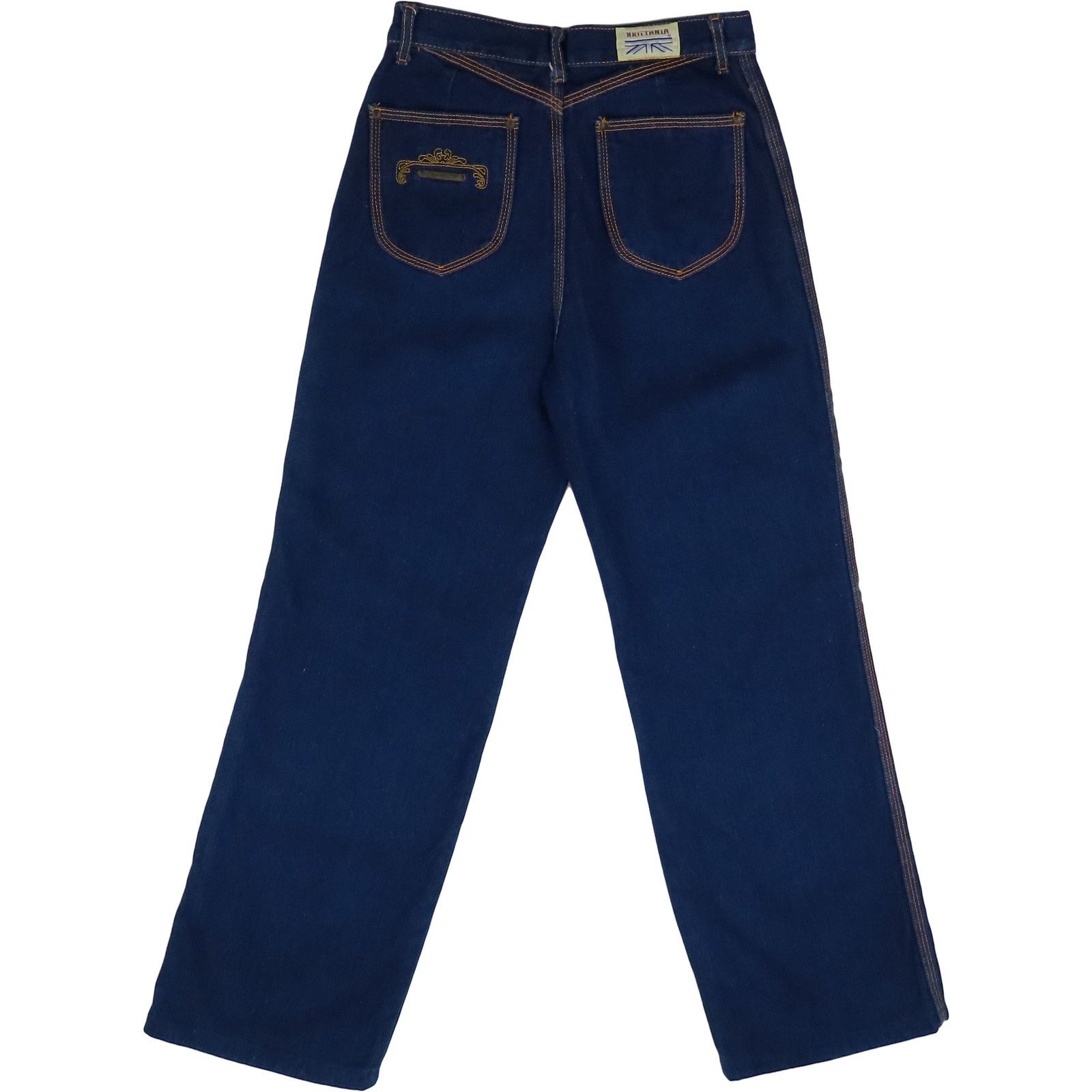 Other 80s 70s Vintage Indigo High Waisted Mom Denim Jeans 37 Size 37" - 4 Thumbnail
