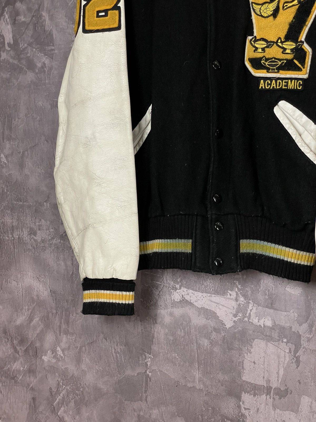 Delong Vintage 90s Delong Varsity Jacket Made in USA Size US L / EU 52-54 / 3 - 5 Thumbnail