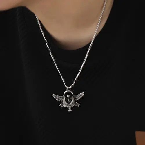 Jewelry Angel Necklace Punk Chain Size ONE SIZE - 2 Thumbnail