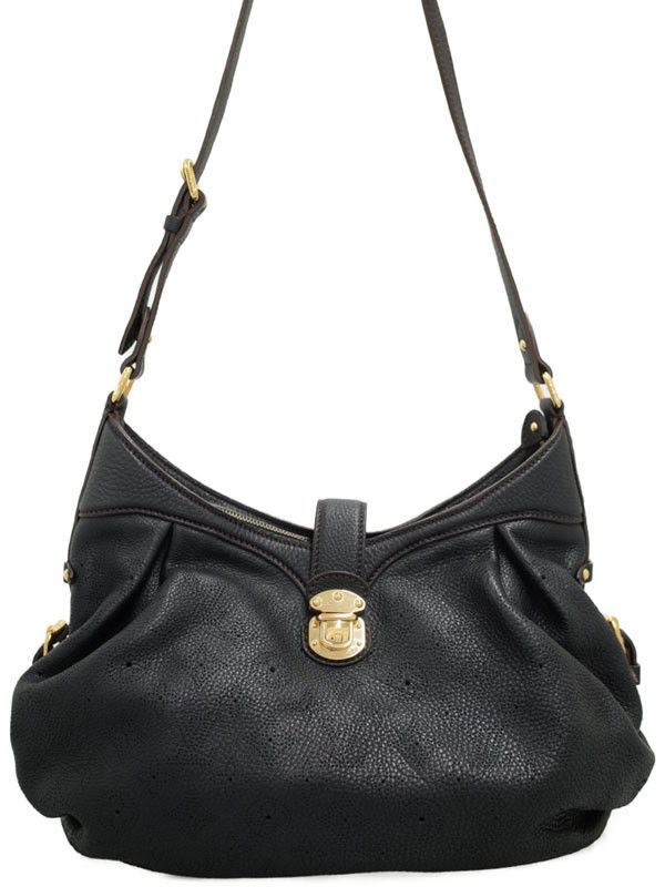 image of Louis Vuitton Mahina Xs Shoulder Bag Black, Women's