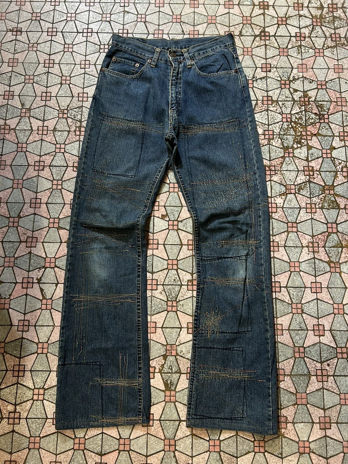 Hysteric Glamour Hysteric Glamour Patchwork Kinky Jeans Size US 27 - 2 Thumbnail