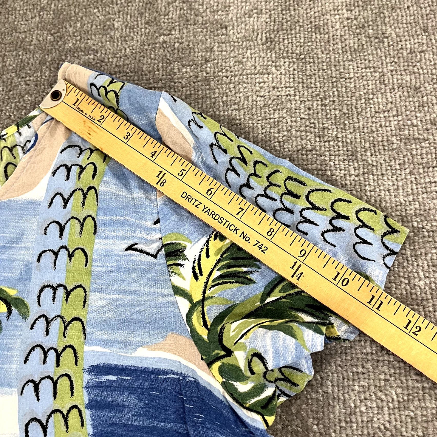 Vintage VINTAGE CLUB MYSTIQUE Top Womens XL Blue Beach Hawaiian Tropical 33" Micro Dress Tunic Size XL / US 12-14 / IT 48-50 - 5 Thumbnail