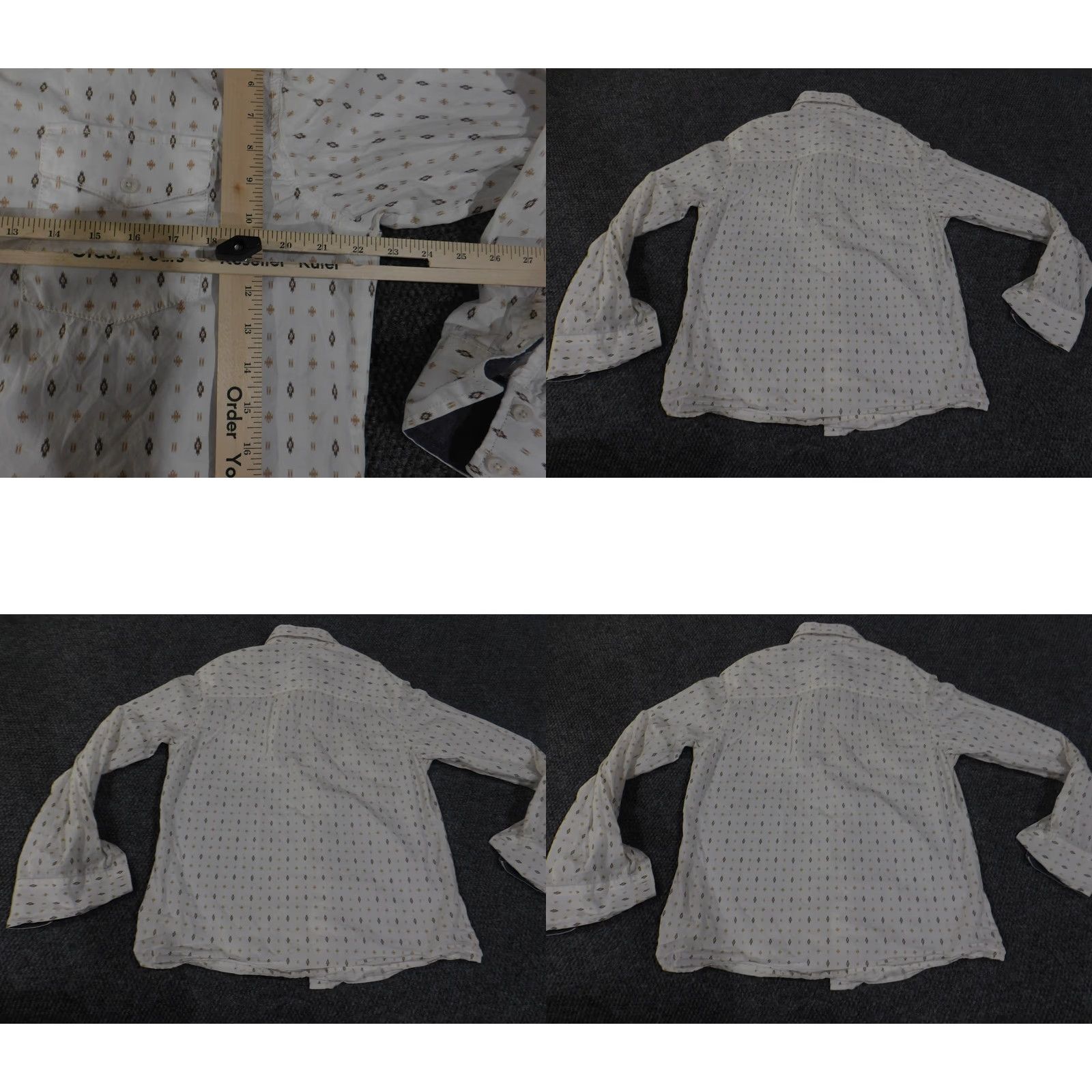 Wrangler VINTAGE Wrangler Retro Shirt Mens L White Western Aztec Long Sleeve Button Front Collared Plaid Logo Western Size US L / EU 52-54 / 3 - 8 Thumbnail