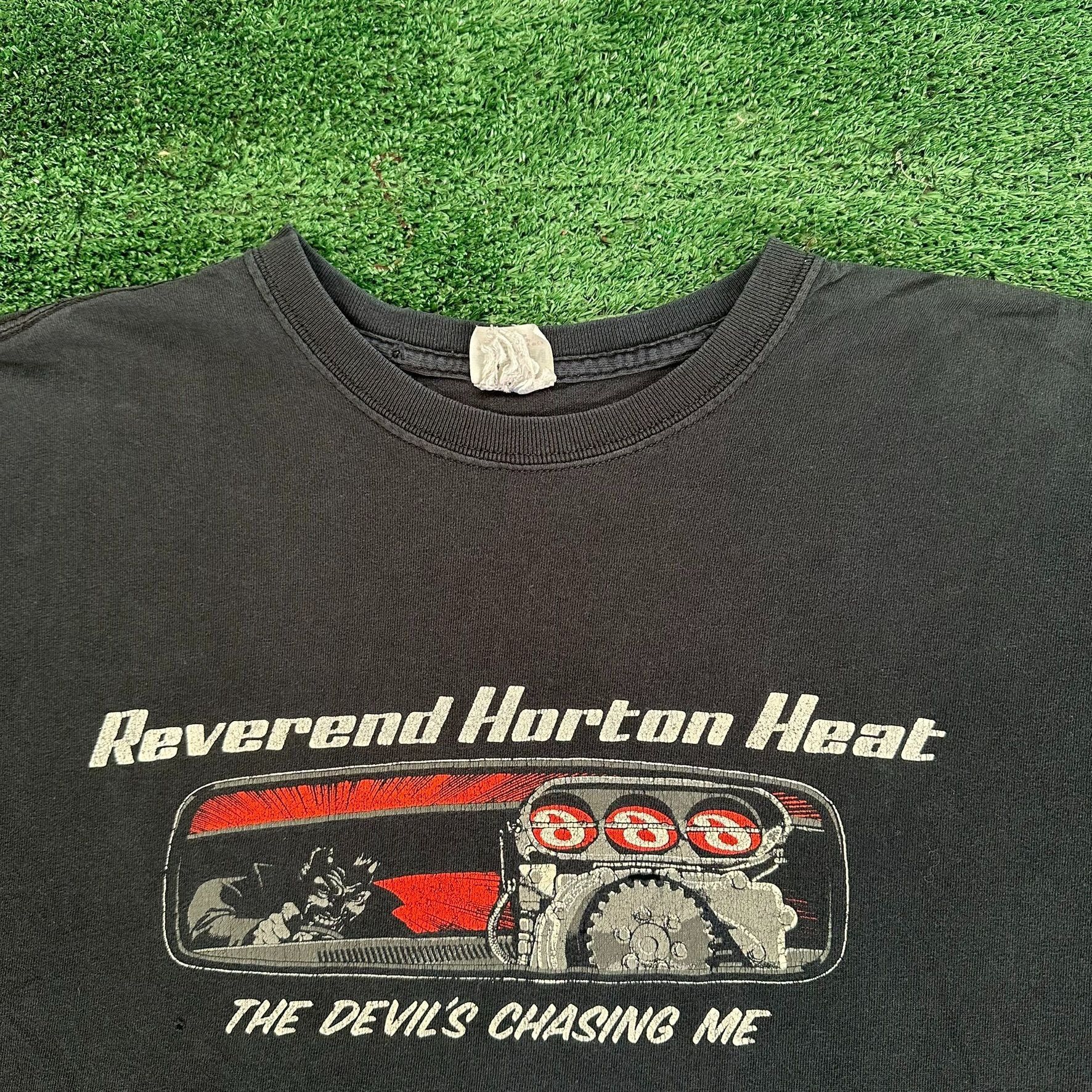 Band Tees Vintage Y2K Reverend Horton Heat T-Shirt Psychobilly Black M Size US M / EU 48-50 / 2 - 2 Thumbnail