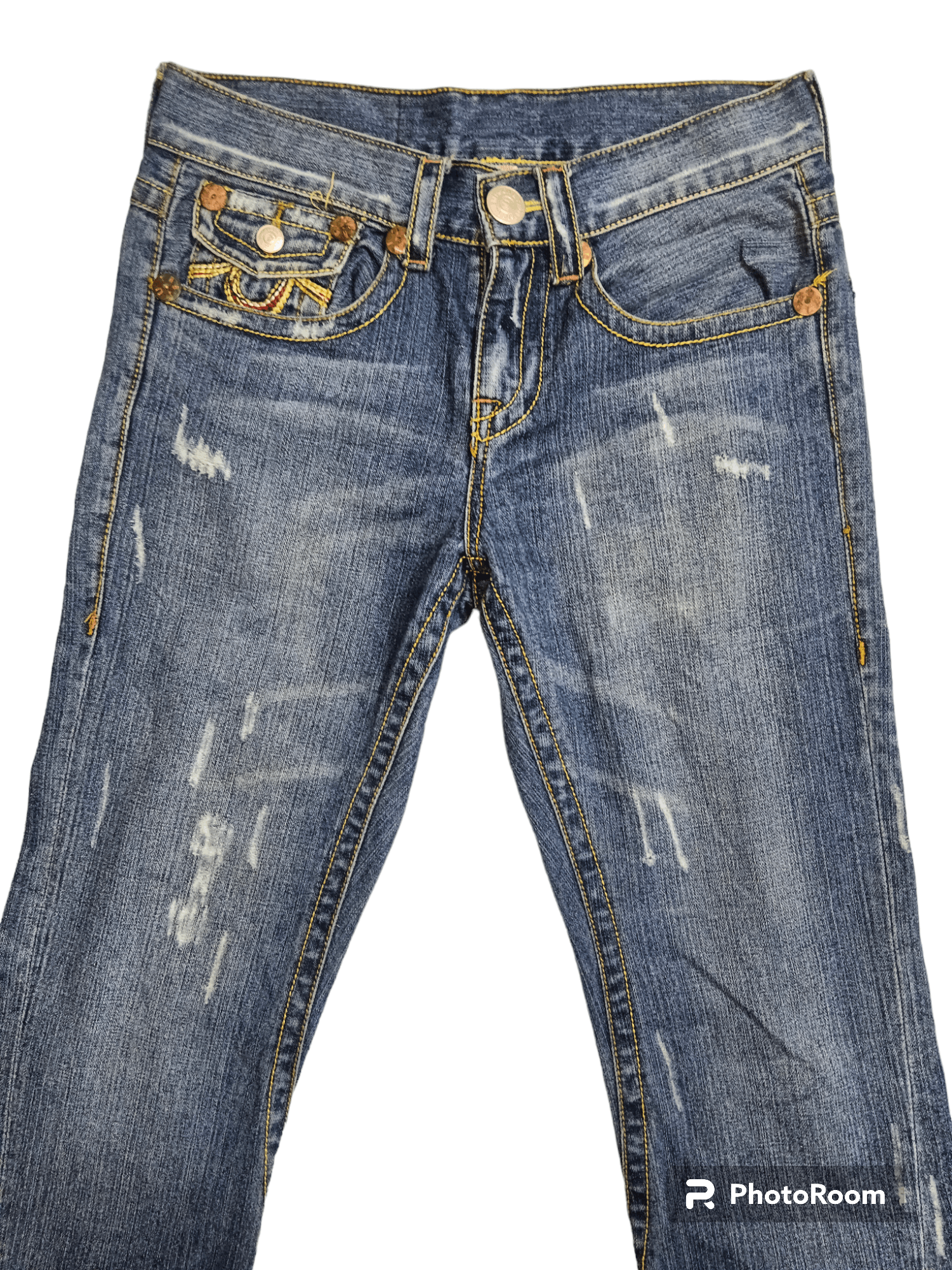 American Edition Hot🔥🔥True Religion BigT Seditionaries Super Flare Jeans Size US 30 / EU 46 - 3 Thumbnail