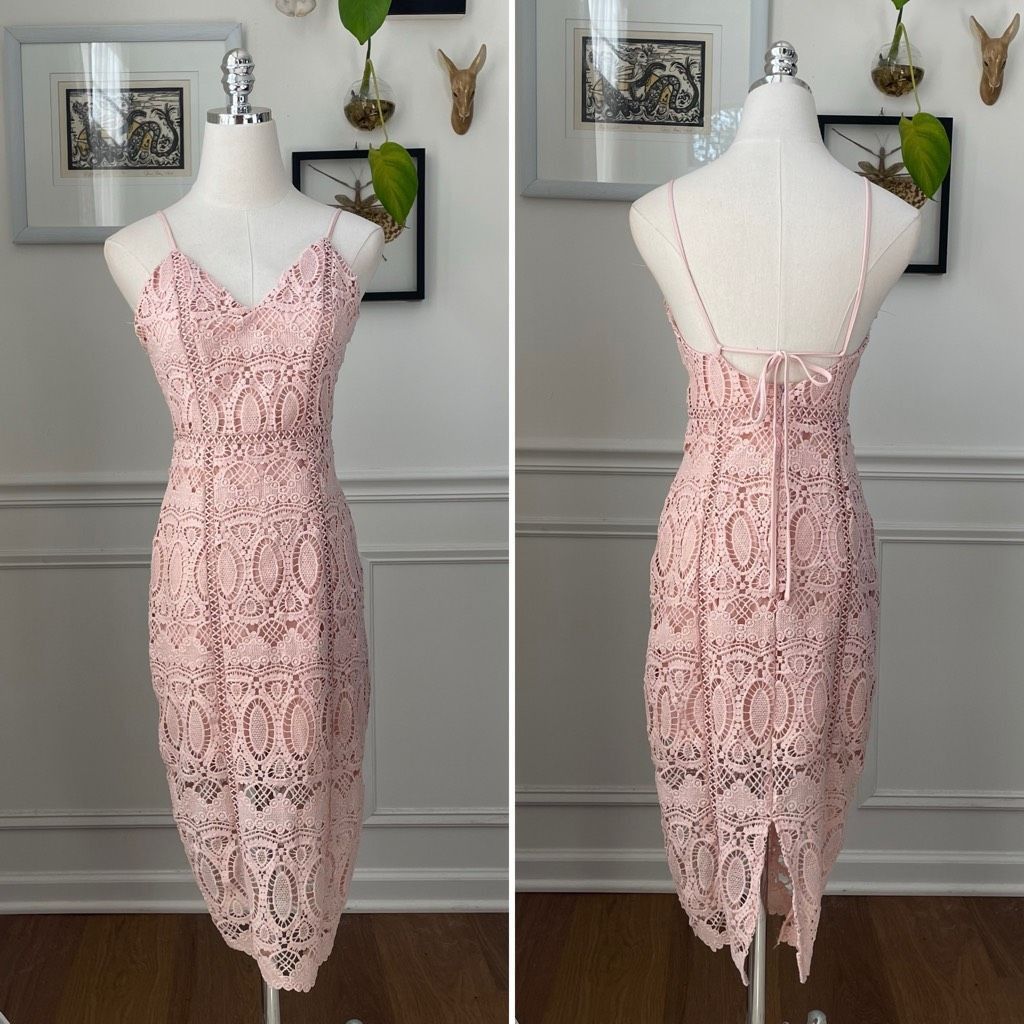 Other J.O.A. Ballet Blush Pink Crochet Lace Dress XS Size XS / US 0-2 / IT 36-38 - 2 Thumbnail