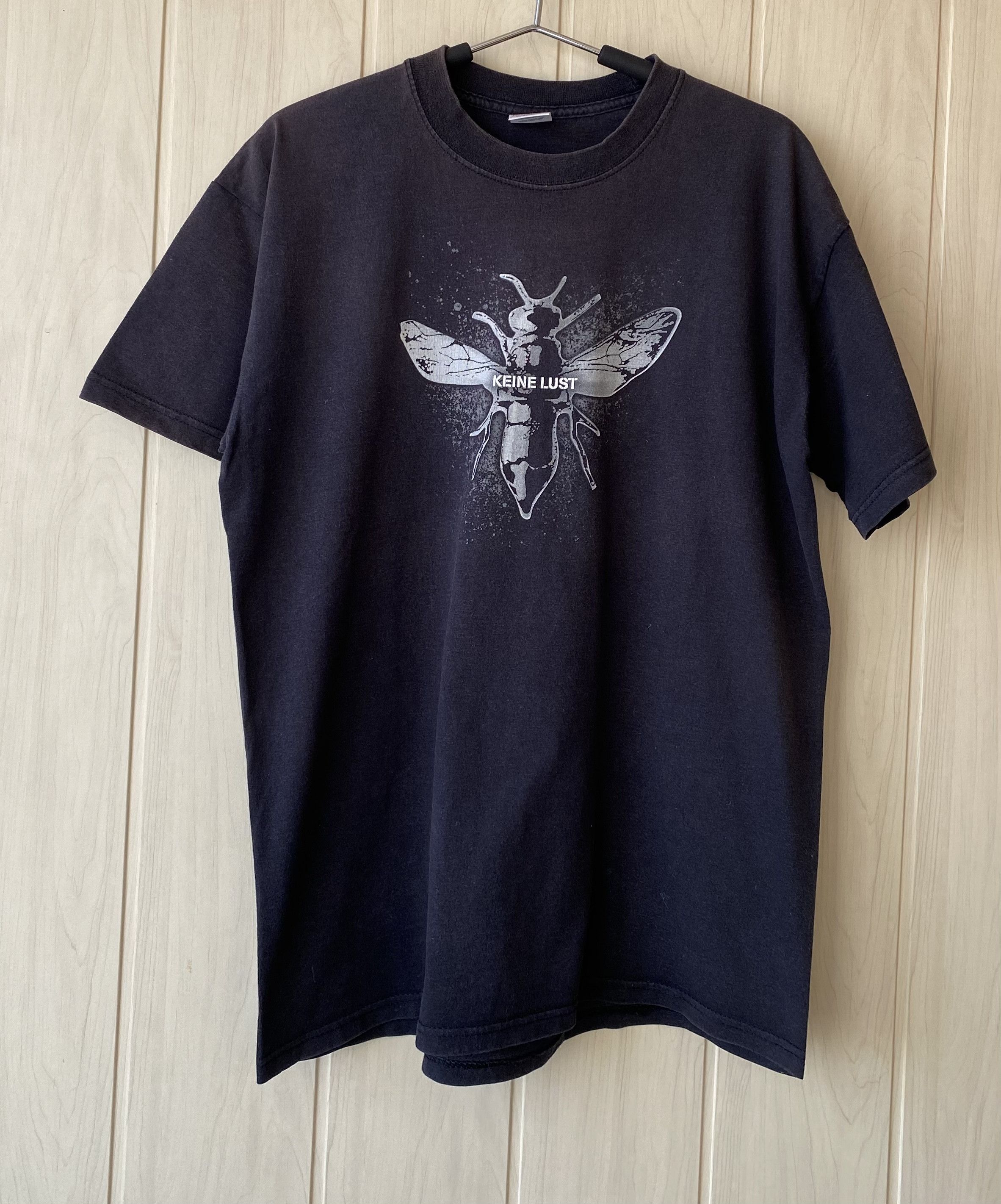 image of Band Tees x Rock T Shirt Vintage 2004 Rammstein Keine Lust T-Shirt in Faded Black (Size Large)