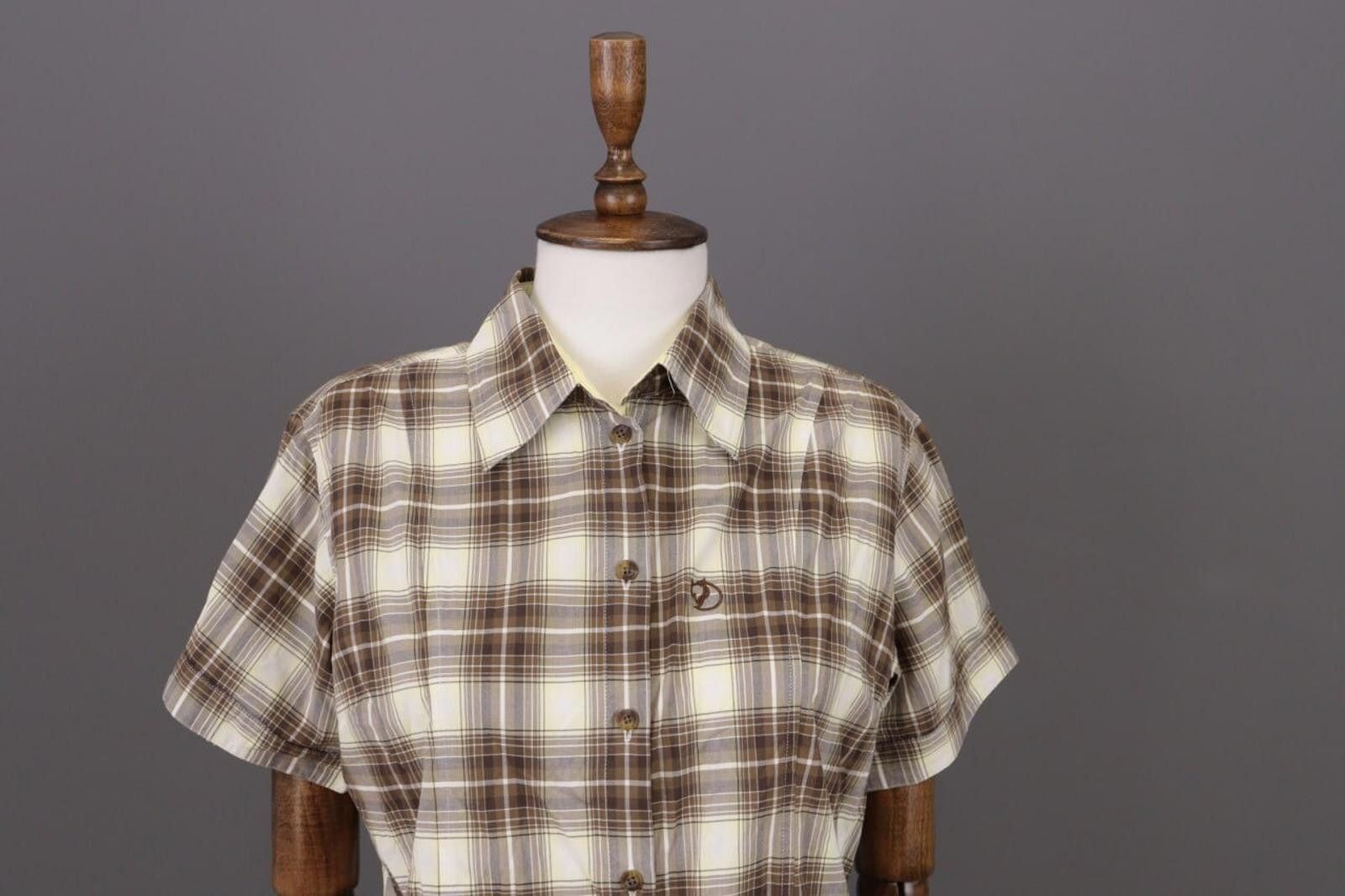 Fjallraven Fjall Raven Brown Check Hiking Button Blouse Shirt Size L Size L / US 10 / IT 46 - 4 Thumbnail