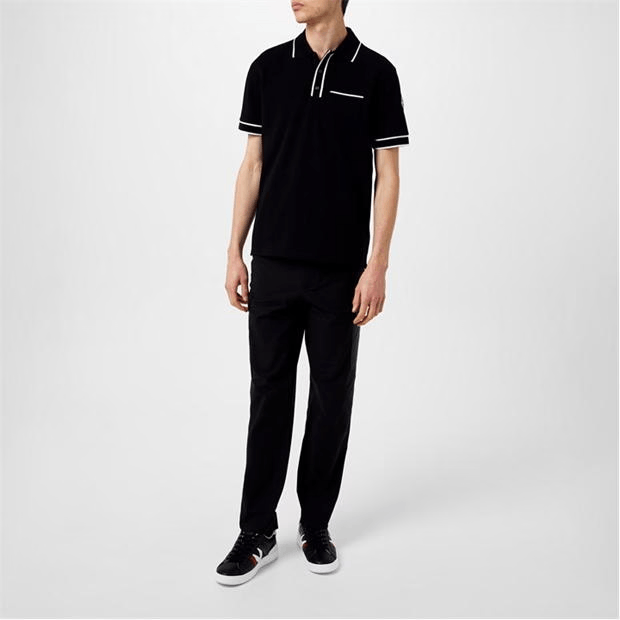 Moncler Striped Logo Polo Shirt Size US S / EU 44-46 / 1 - 4 Thumbnail
