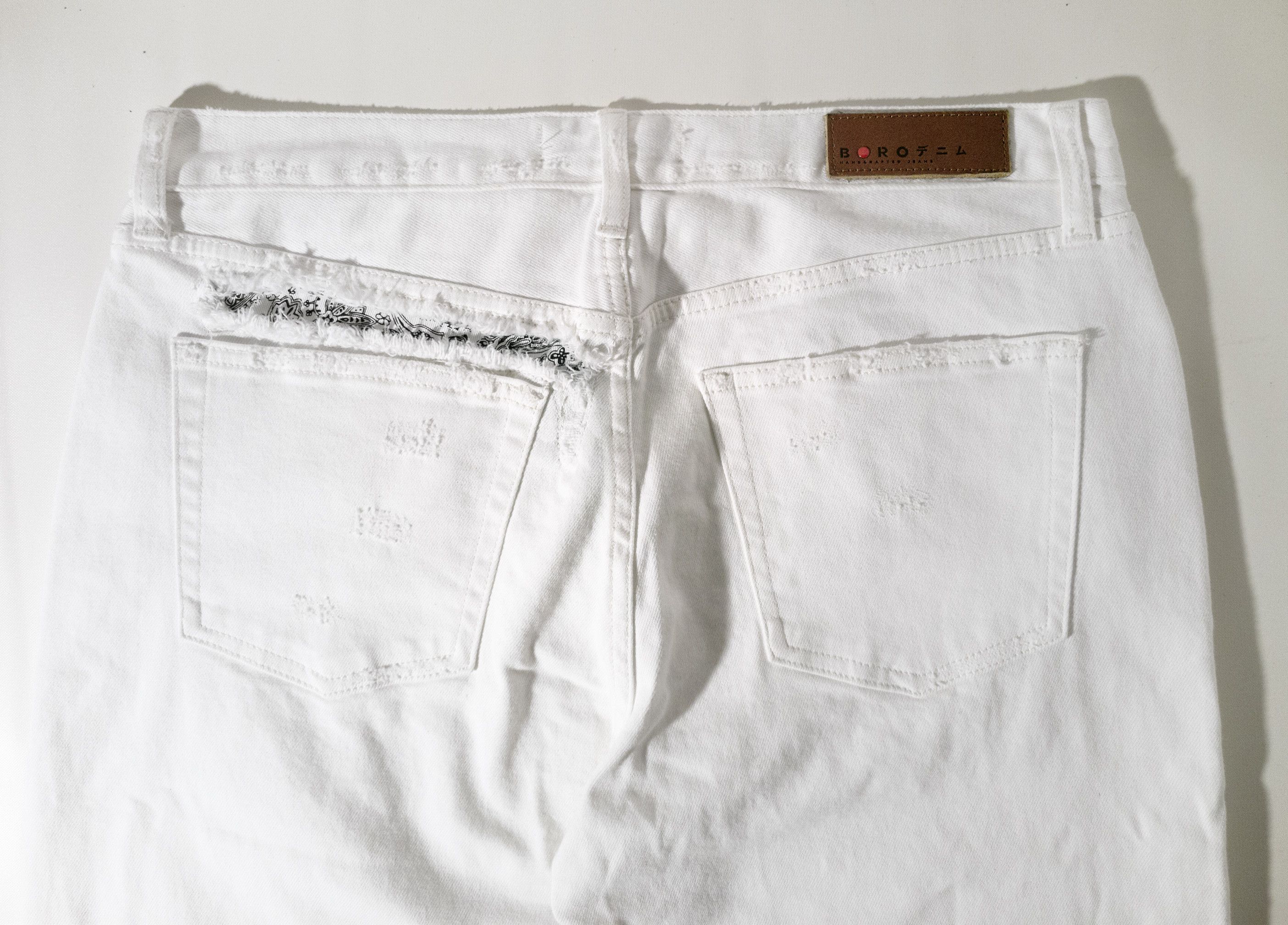 BORO Denim MSRP 340€ Selvedge Boyfriend Jeans Levis 501 Style Japanese Size 33" - 13 Thumbnail