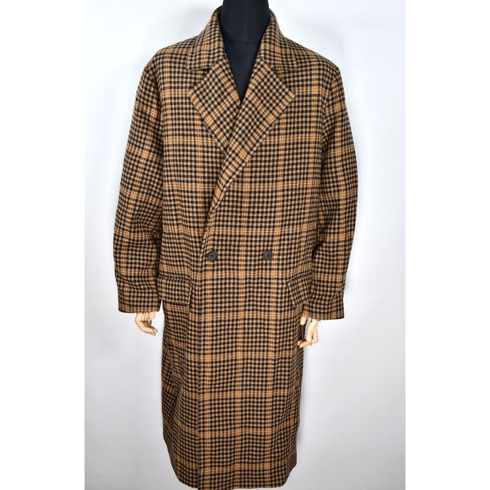 H&M H&M Edition x John Boyega Manteco Wool Men's Coat 48R Brown Vintage? Size US M / EU 48-50 / 2 - 2 Thumbnail