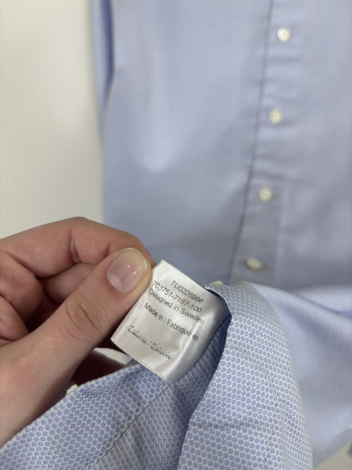 Strenstroms Stenstroms Men’s Slimline Twofold Stretch Button Up Shirt Size US L / EU 52-54 / 3 - 13 Thumbnail