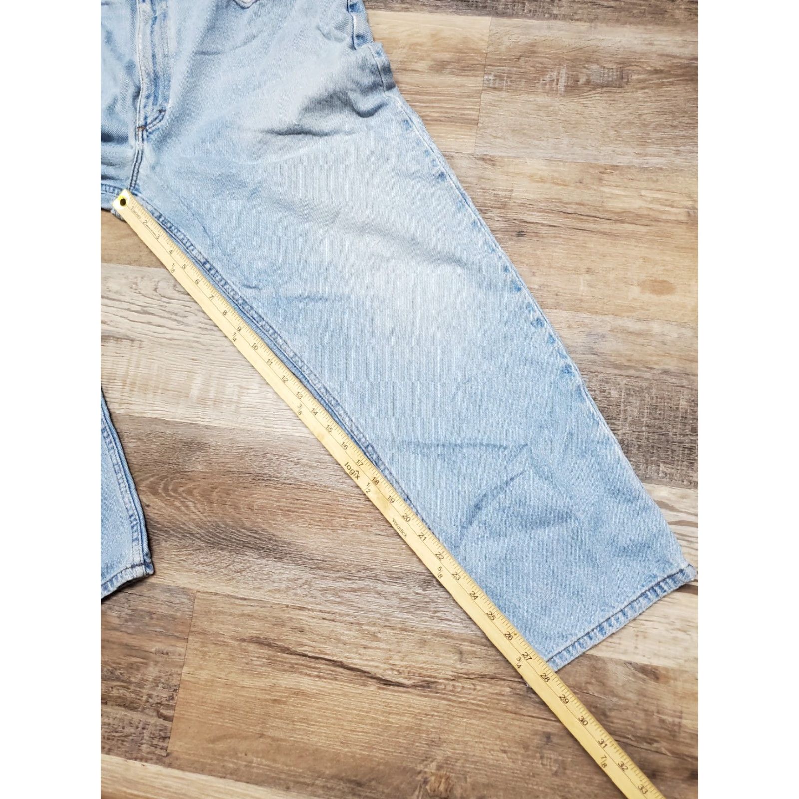Vintage LL Bean Jeans Relaxed Fit Men 38x30 Light Blue Denim Cotton 5-Pocket Straight Vintage? No, 134770 Size US 38 / EU 54 - 7 Thumbnail