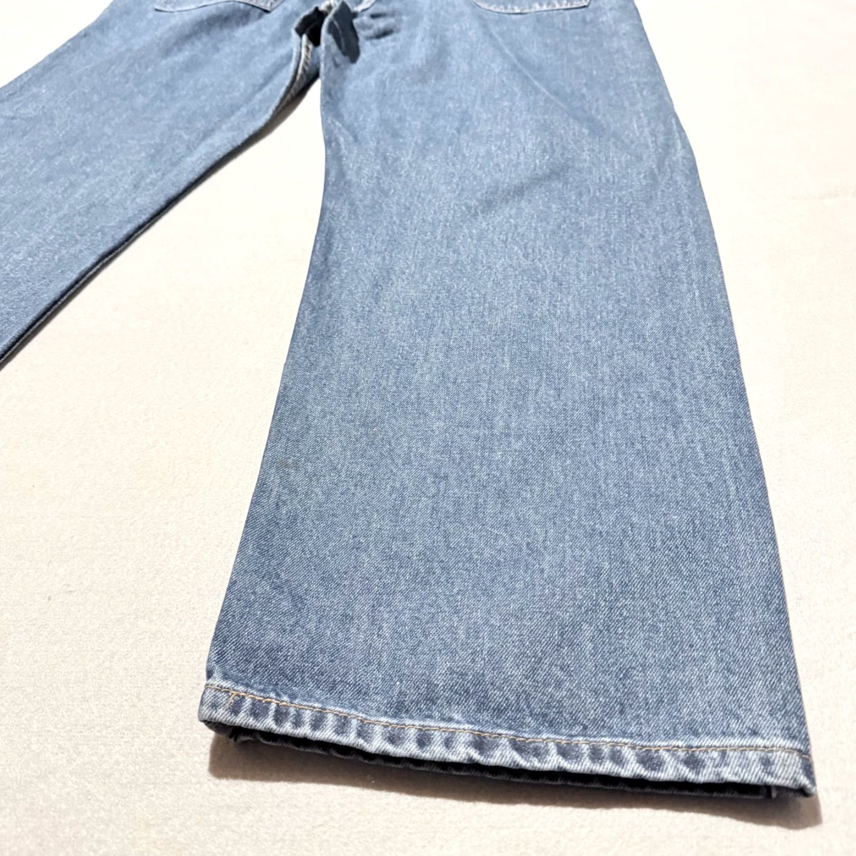 Levi's VINTAGE Levi's Jeans Men Blue Levi's 550 Jeans Men Blue Denim Stretch Classic Straight Zip Fly 50x32 NWT Size US 34 / EU 50 - 6 Thumbnail
