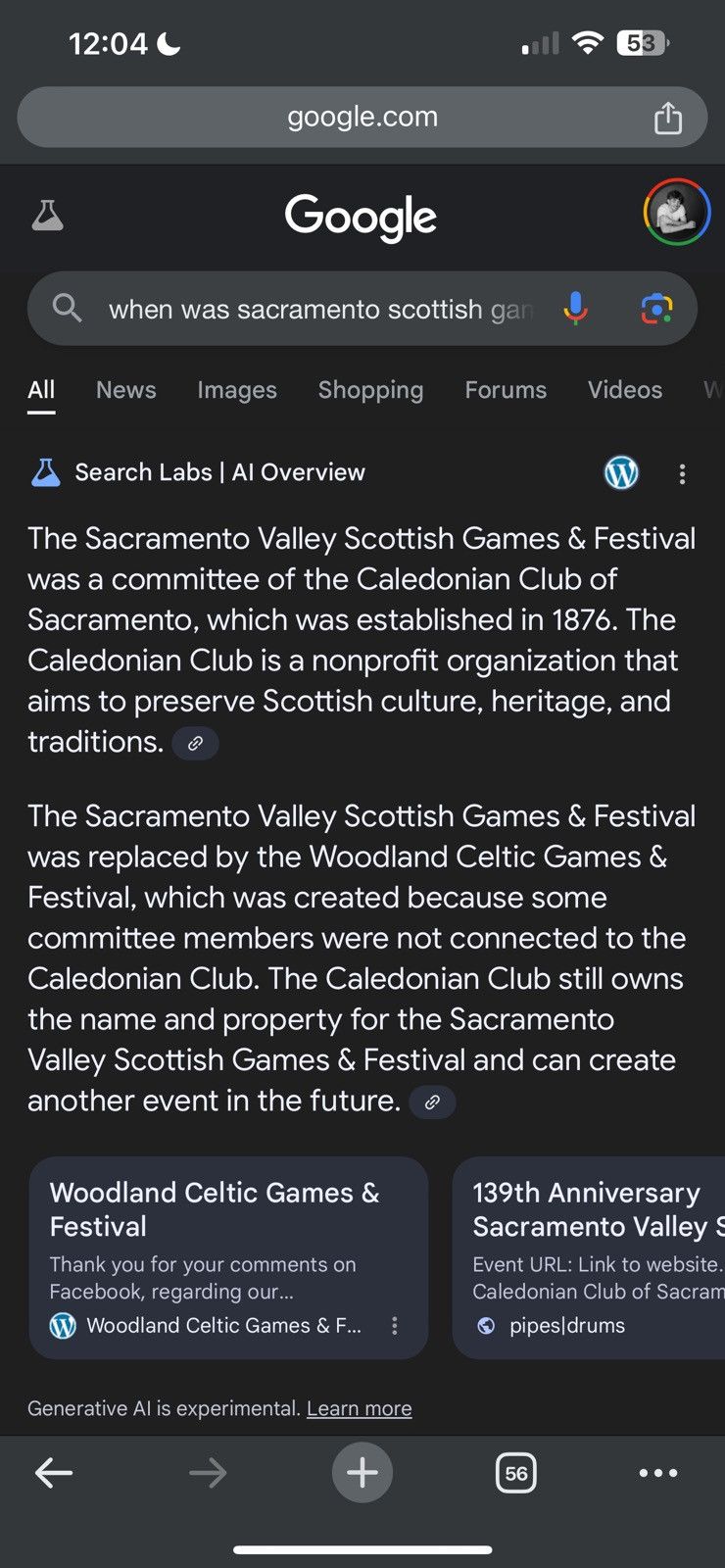 Vintage 1989 single stitch Sacramento Scottish Games & Gathering Size US M / EU 48-50 / 2 - 6 Thumbnail