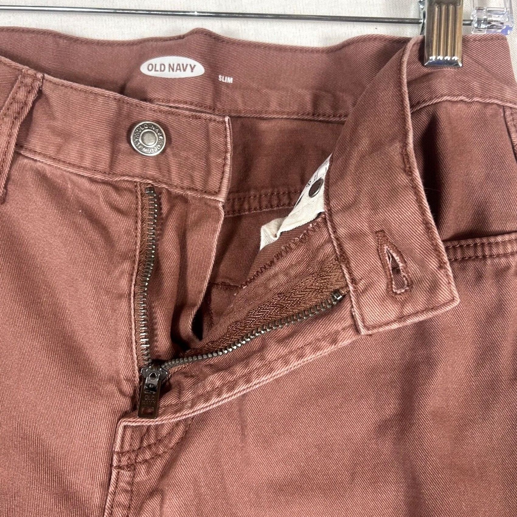 Old Navy Old Navy Slim Jeans Mens Size 28x30 Red 100% Cotton Low Rise Denim Jeans Mens Regular 28 Red Slim Size US 28 / EU 44 - 4 Thumbnail