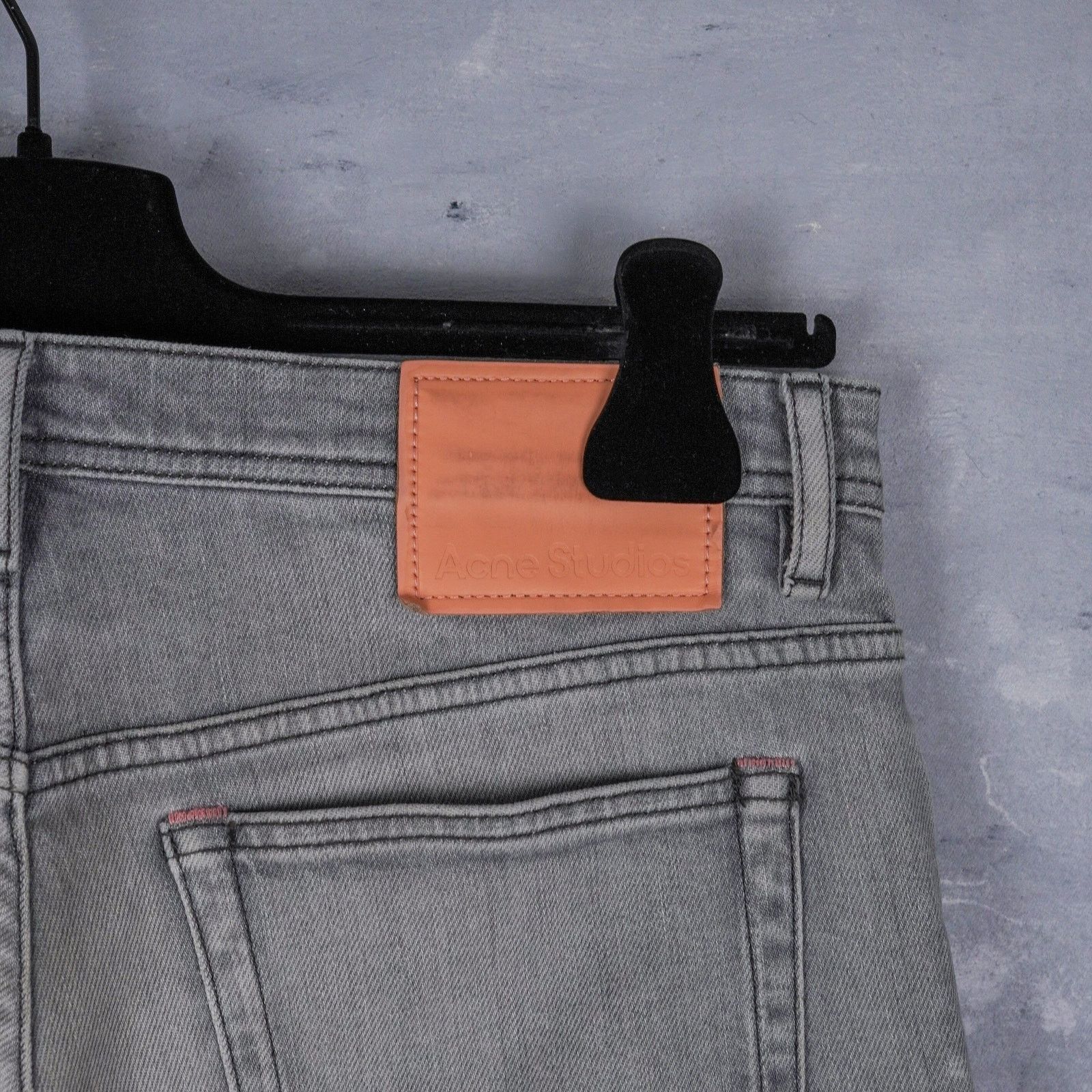 Acne Studios Acne studios river worn gray denim slim fit jeans pants Size US 31 - 7 Thumbnail