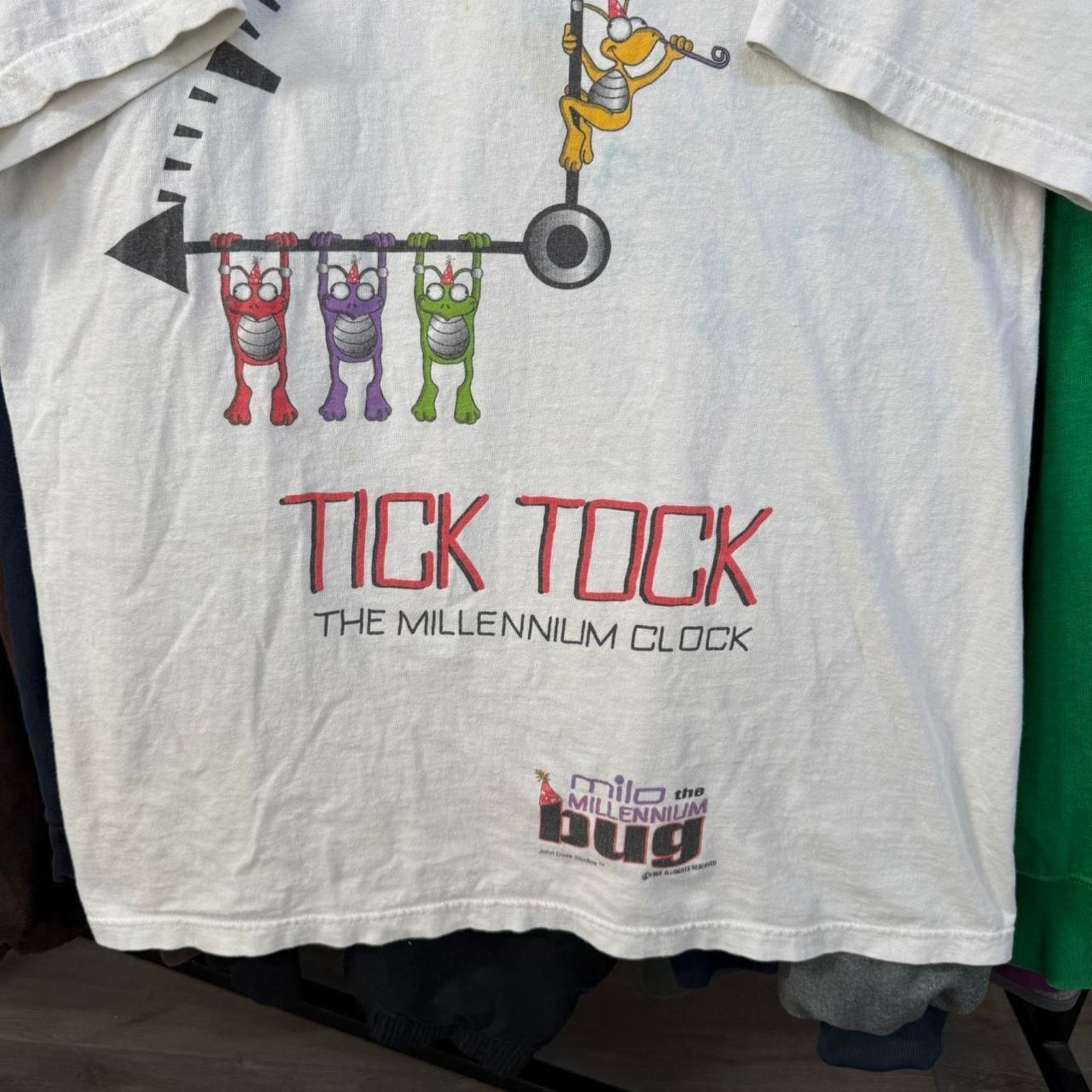 Other Vintage 1999 Milo The Millennium Bug Graphic Shirt White Size US XL / EU 56 / 4 - 3 Thumbnail