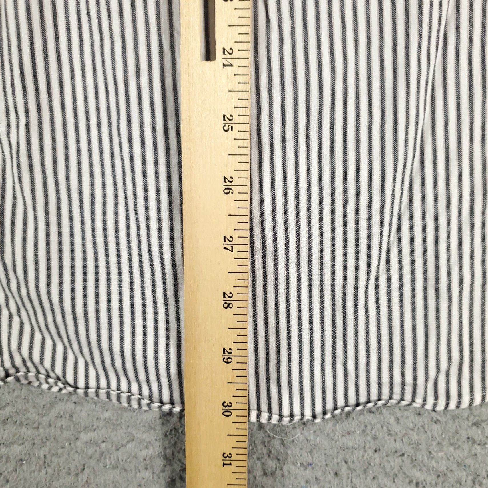 Ralph Lauren Ralph Lauren Shirt Mens XL Gray Striped Cotton Button-Down Long Sleeve Size US XL / EU 56 / 4 - 7 Thumbnail