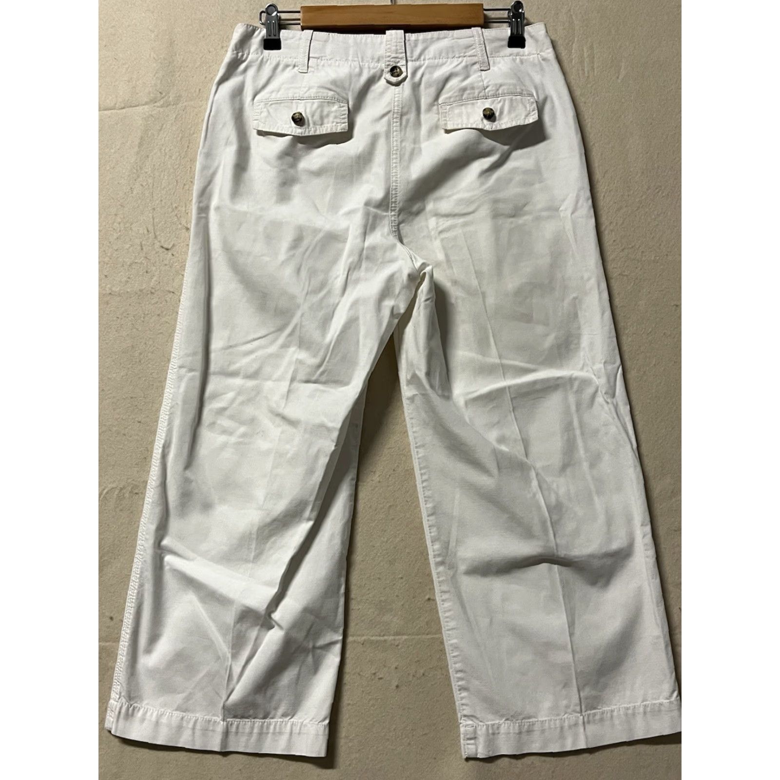 Talbots TALBOTS White Heritage Stretch Straight Leg Trousers Pants Size 6 See Pics Size 28" / US 6 / IT 42 - 2 Thumbnail