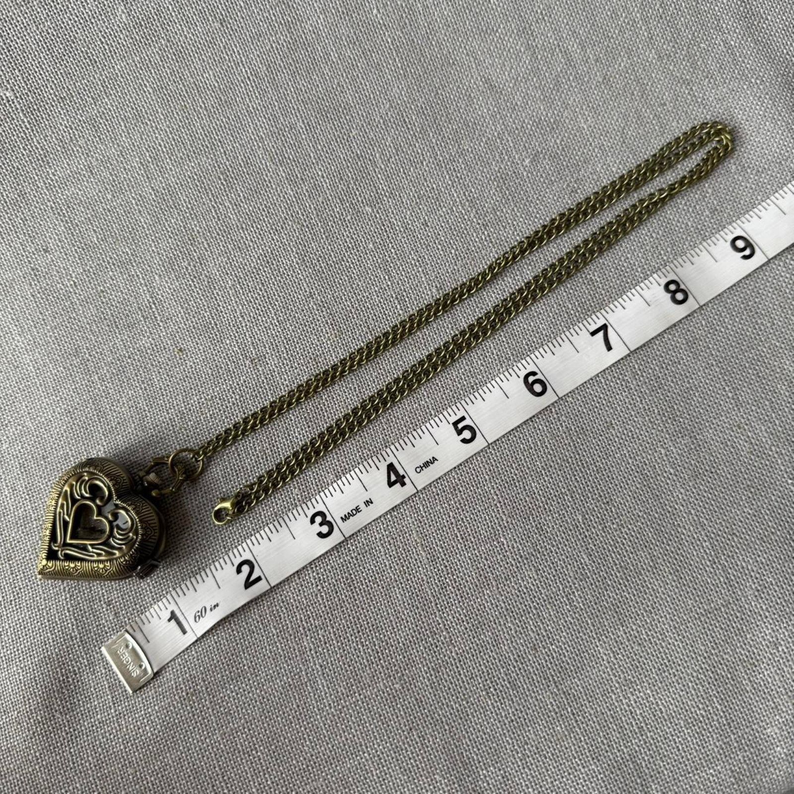 Other Elegant brass watch heart necklace MENS Size ONE SIZE - 3 Thumbnail