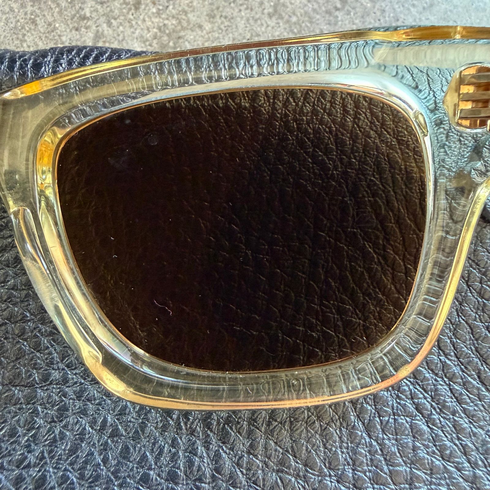 Chrome Hearts Chrome Hearts Dick Fitzener 18K Plated Tortoise Glasses Size ONE SIZE - 7 Thumbnail