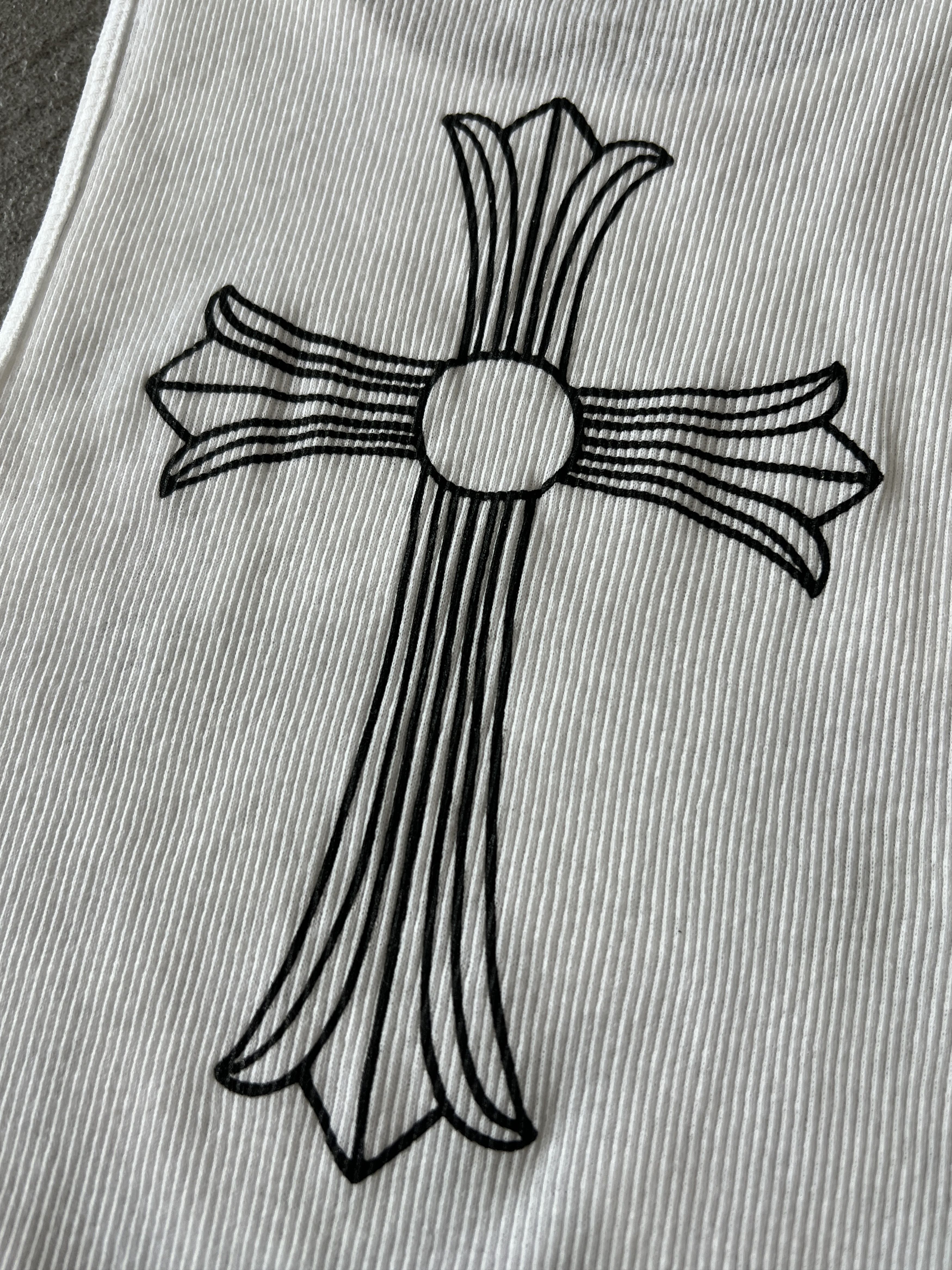 Chrome Hearts Chrome Hearts Rib Tank Cross Back Logo White Large Size US L / EU 52-54 / 3 - 7 Thumbnail