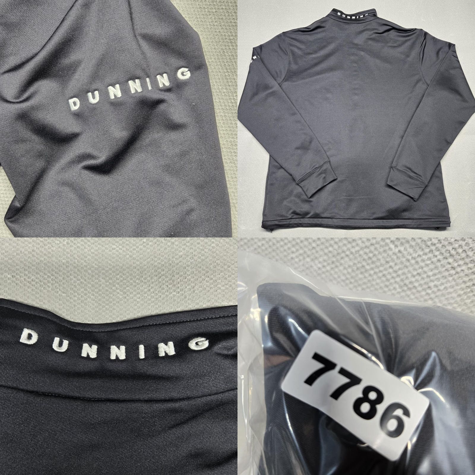 Layer 8 Dunning Track Jacket Mens 2XL Gray Full Zip Lightweight Golf Performance Layer Jacket Size US XXL / EU 58 / 5 - 9 Thumbnail
