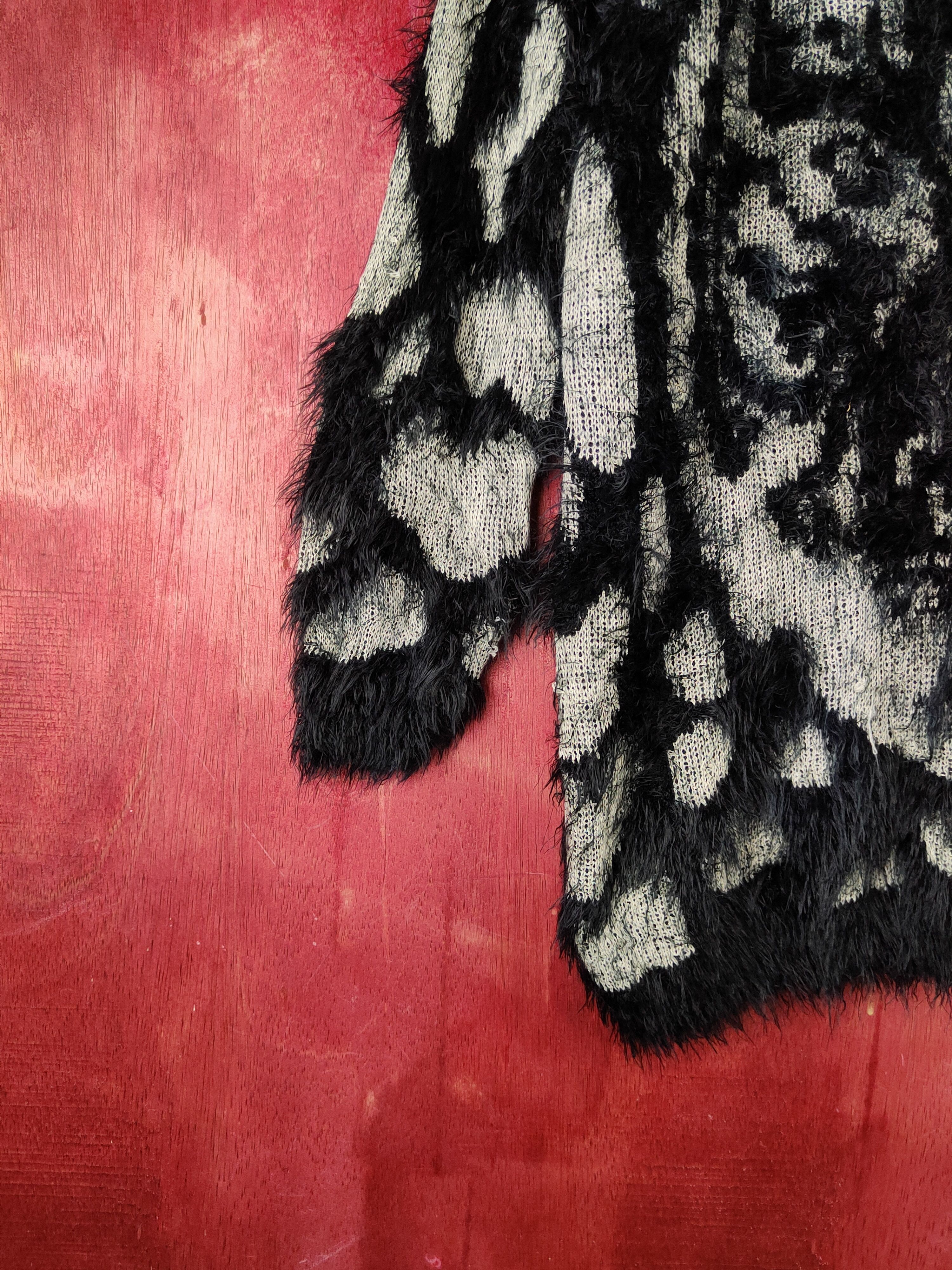 Homespun Knitwear N.o.t Cream tiger Shag Shaggy Fur Mohair Knitwear #S1971 Size M / US 6-8 / IT 42-44 - 4 Thumbnail