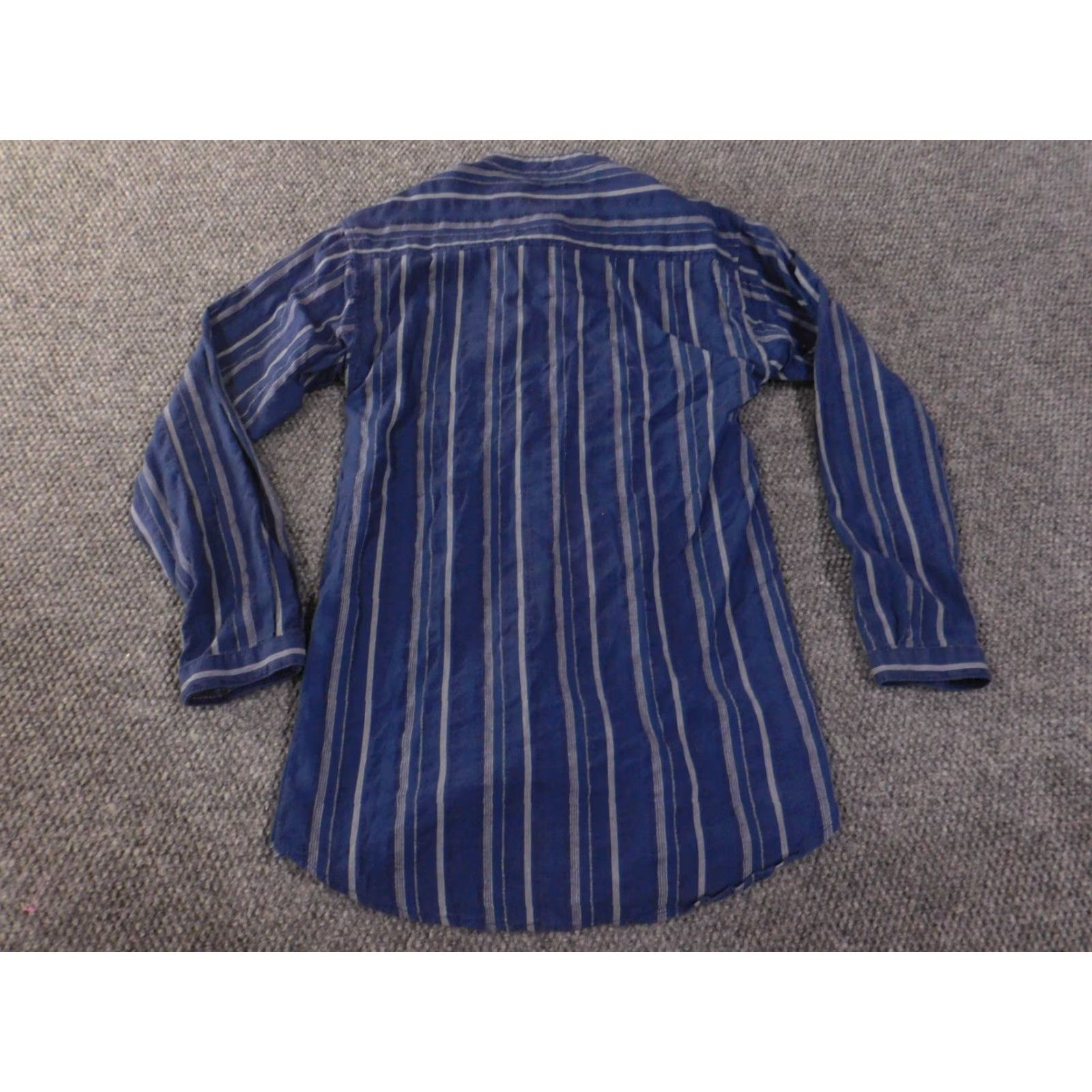 Scully Scully Western Shirt Mens Small Blue Striped Button Up Size US S / EU 44-46 / 1 - 7 Thumbnail