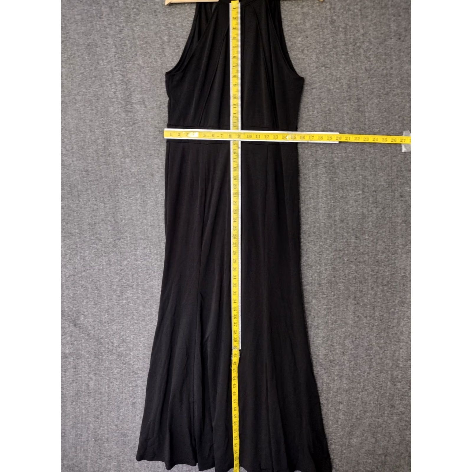 Vintage Berydress Black Solid Sleeveless Long Zip Halter Dress XL Women Vintage No Size XL / US 12-14 / IT 48-50 - 4 Thumbnail