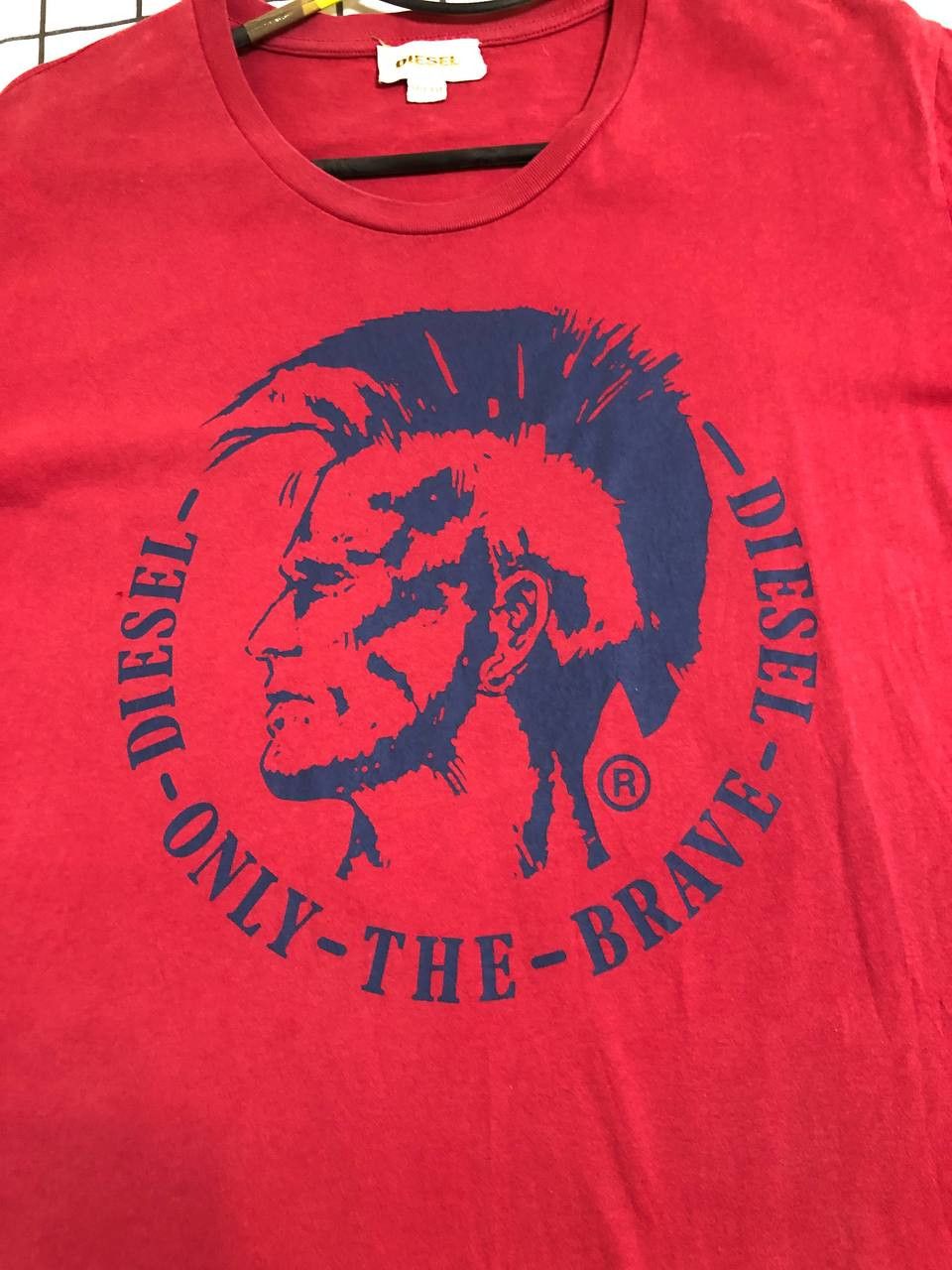 Diesel Vintage T-shirts Diesel Big Logo Only The Brave Y2K 00s Size US XXL / EU 58 / 5 - 4 Thumbnail