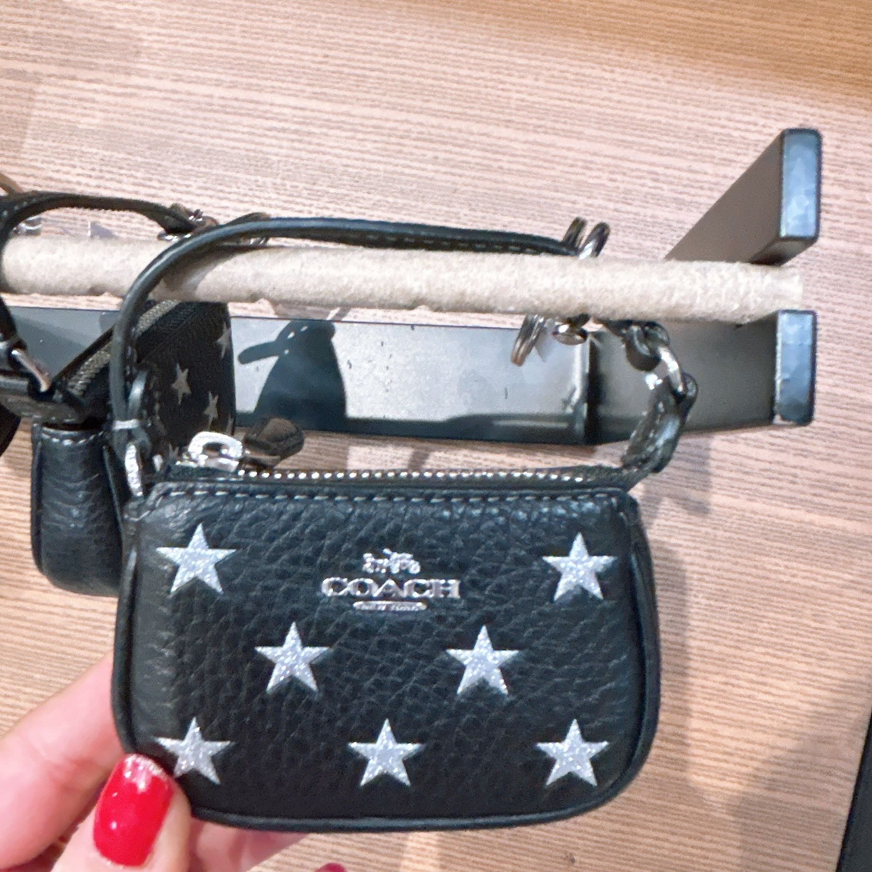 Coach Mini Nolita Bag Charm With Star Print CW542 Size ONE SIZE - 3 Thumbnail