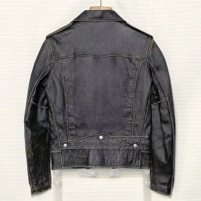 Yves Saint Laurent Yves Saint Laurent Leather Jacket Size 48. Size US M / EU 48-50 / 2 - 2 Thumbnail