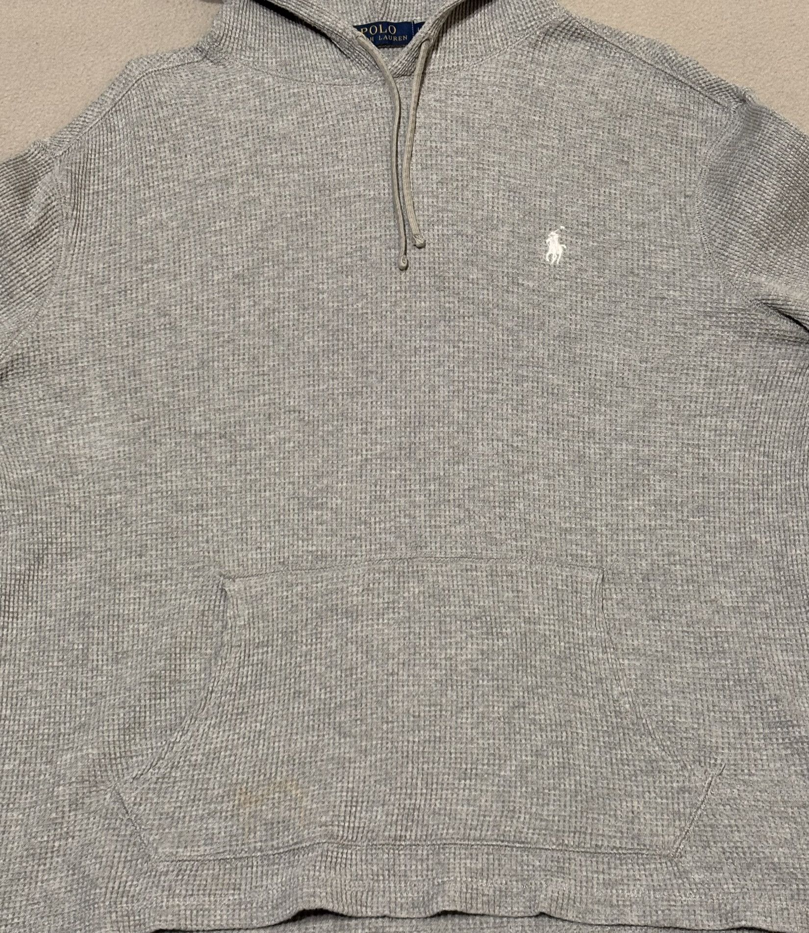 Polo Ralph Lauren Polo Ralph Lauren Thermal Gray Hoodie Large Size US L / EU 52-54 / 3 - 7 Thumbnail