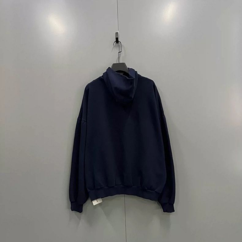 Balenciaga Balenciaga Dark blue letter printed hoodie Size US M / EU 48-50 / 2 - 2 Thumbnail