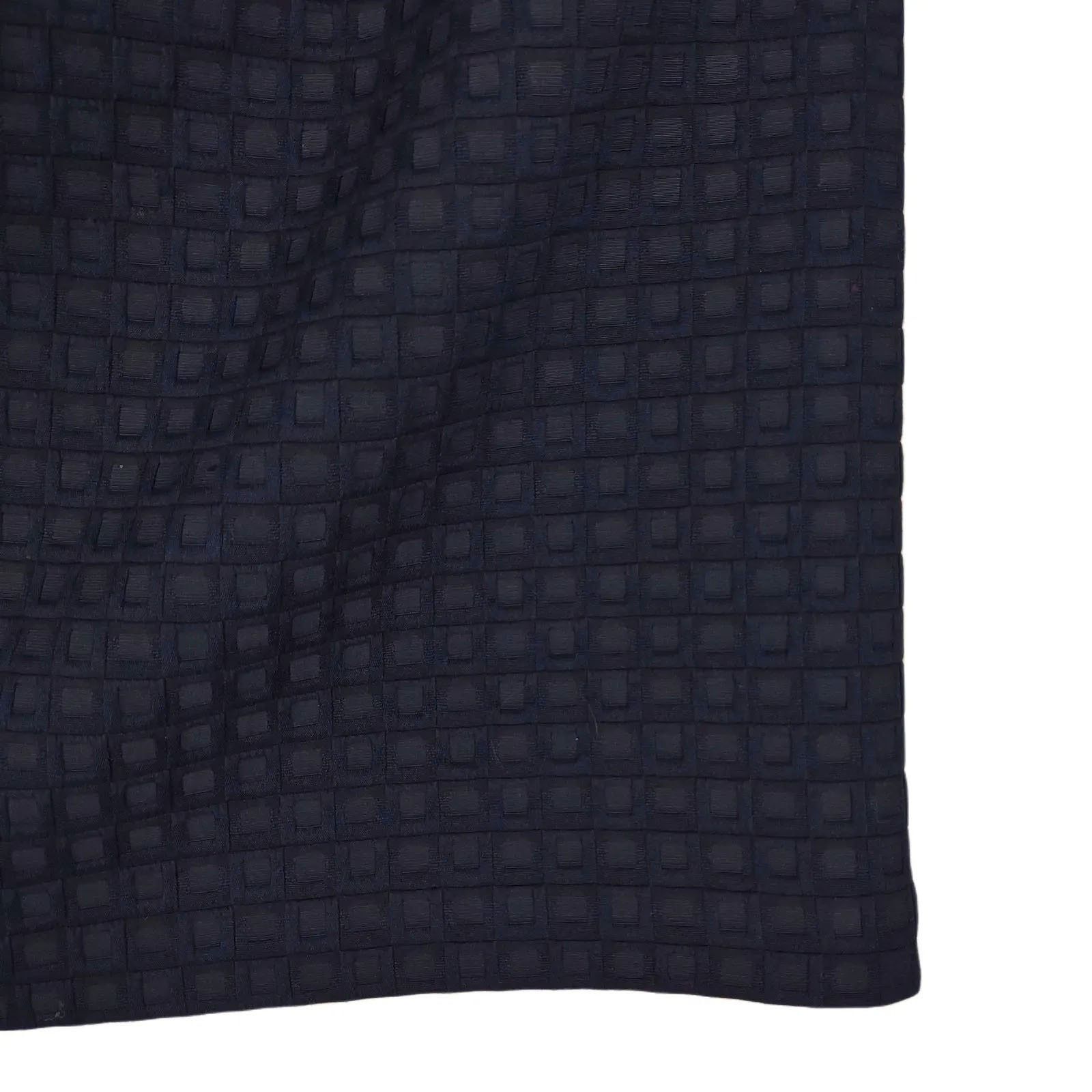 Other KATHERINE BARCLAY Montreal Navy Waffle Textured Mini Skirt Size 34" / US 12 / IT 48 - 4 Thumbnail
