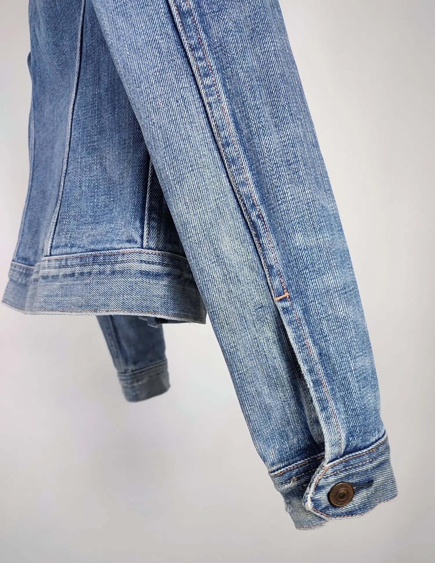 Allsaints × Japanese Brand Allsaints Lamara Distressed Denim Selvedge Slim Jacket Size M / US 6-8 / IT 42-44 - 12 Thumbnail