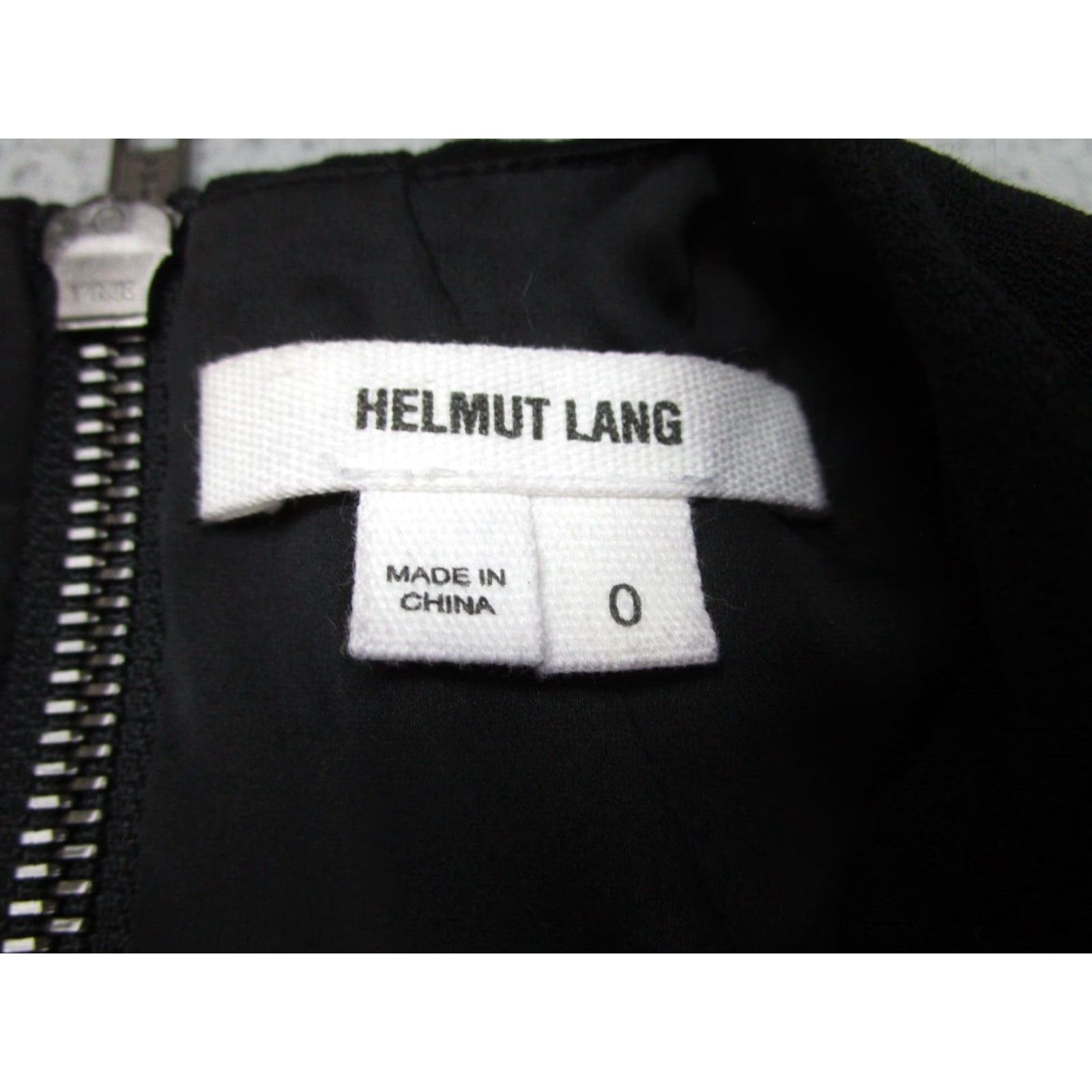 HELMUT LANG Womens Black Leather Mini Dress Gothic Punk Style Sleeveless