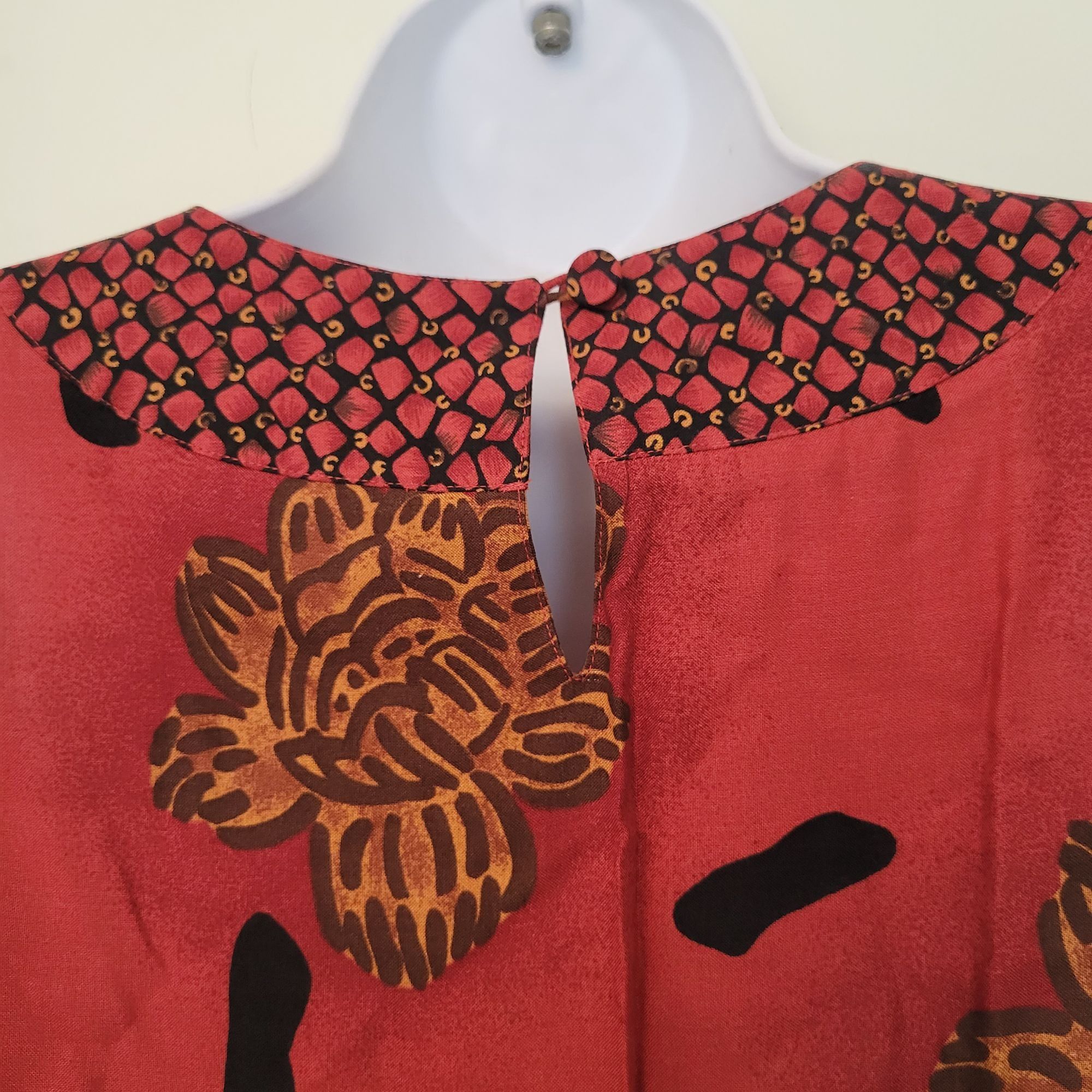 Vintage Vintage Kathie Lee Tribal Print Sleeveless Maxi Dress Blouso Size M / US 6-8 / IT 42-44 - 4 Thumbnail