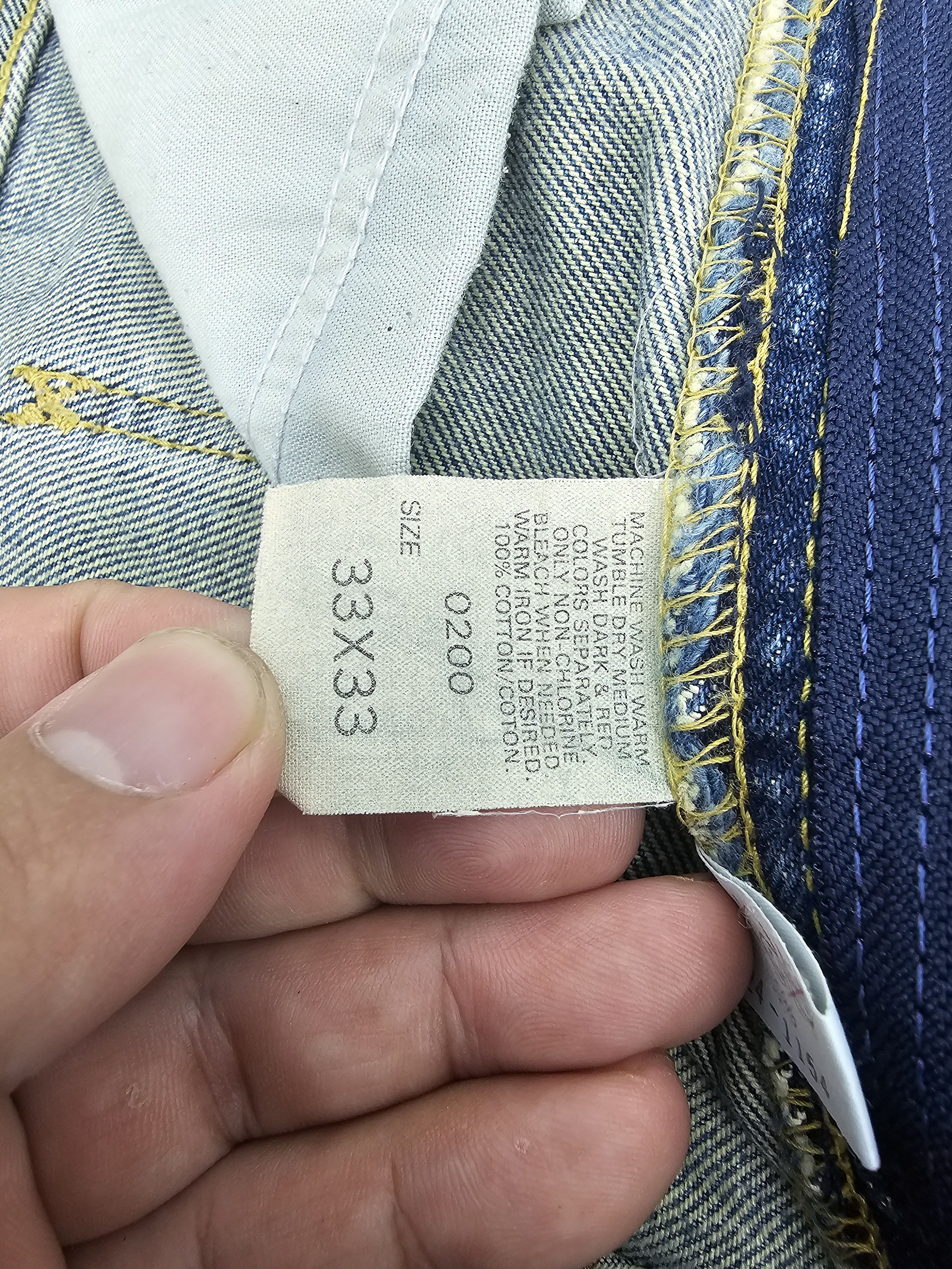 Lee Vintage LEE RIDERS Ripped Workwear Jeans JB0244 Size 33x32.5 Size US 33 - 16 Thumbnail