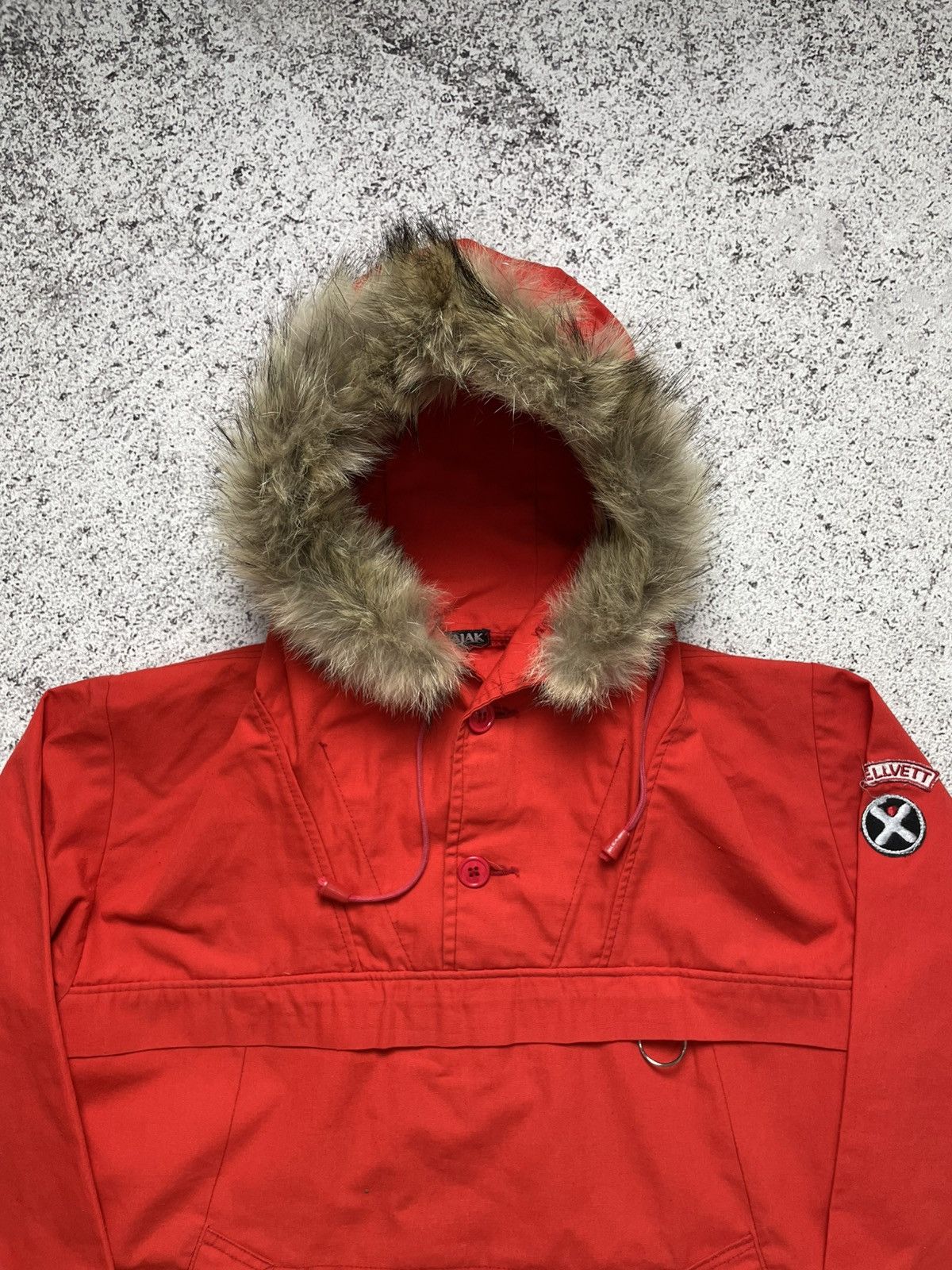 Vintage Vintage Norway Fjelvett Fur Hood Pullover Anorak Jacket Size US M / EU 48-50 / 2 - 6 Thumbnail