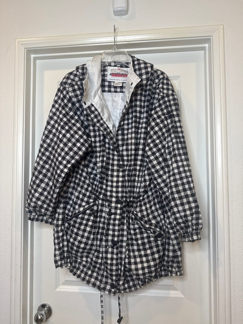 Obermeyer Obermeyer checkered black white windbreaker jacket sz 10 Size L / US 10 / IT 46 - 3 Thumbnail