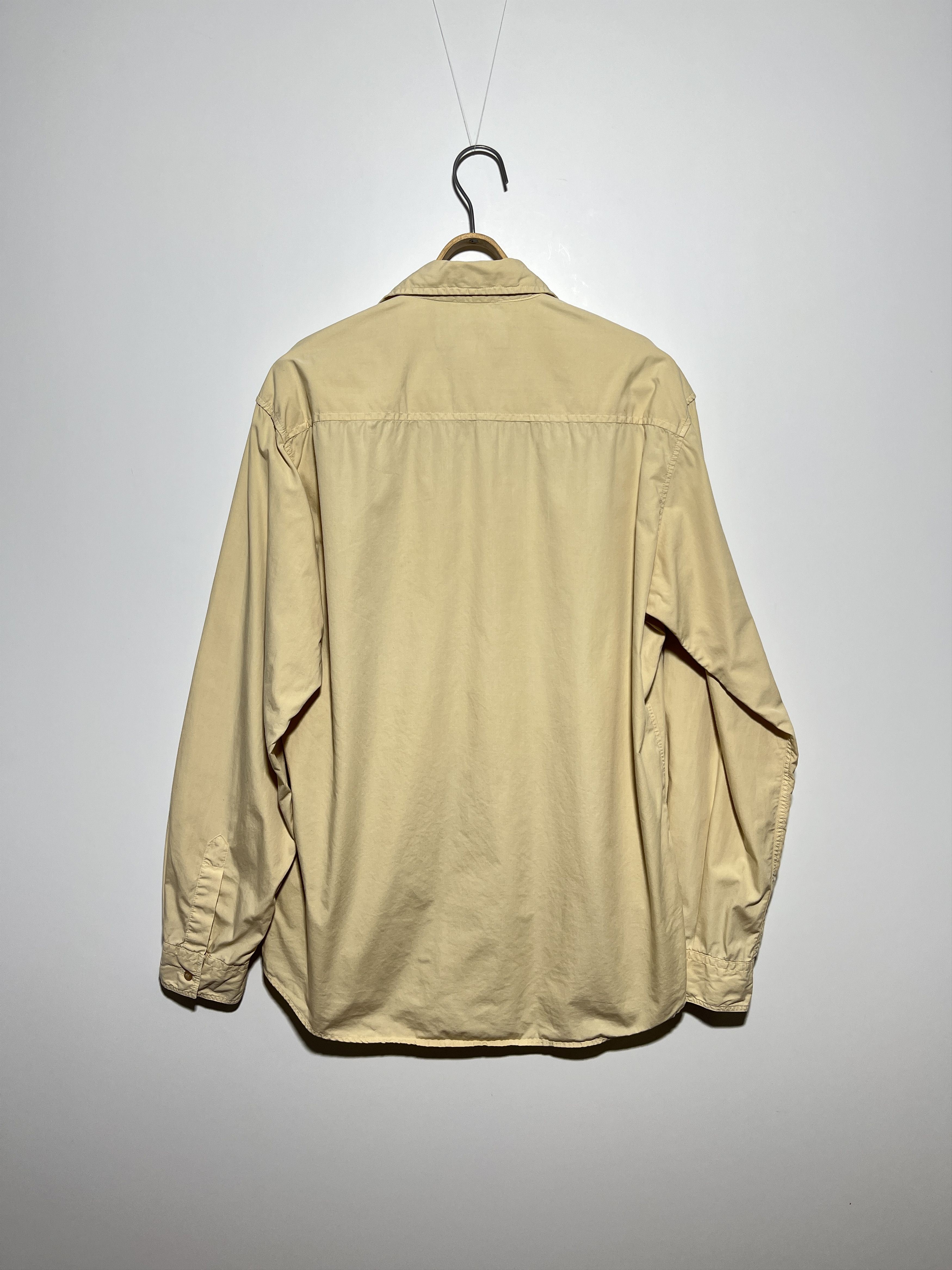 Versace Jeans Couture × Vintage Vintage 90s Versace Jeans Couture Beige Long Sleeve Shirt Size US XL / EU 56 / 4 - 2 Thumbnail